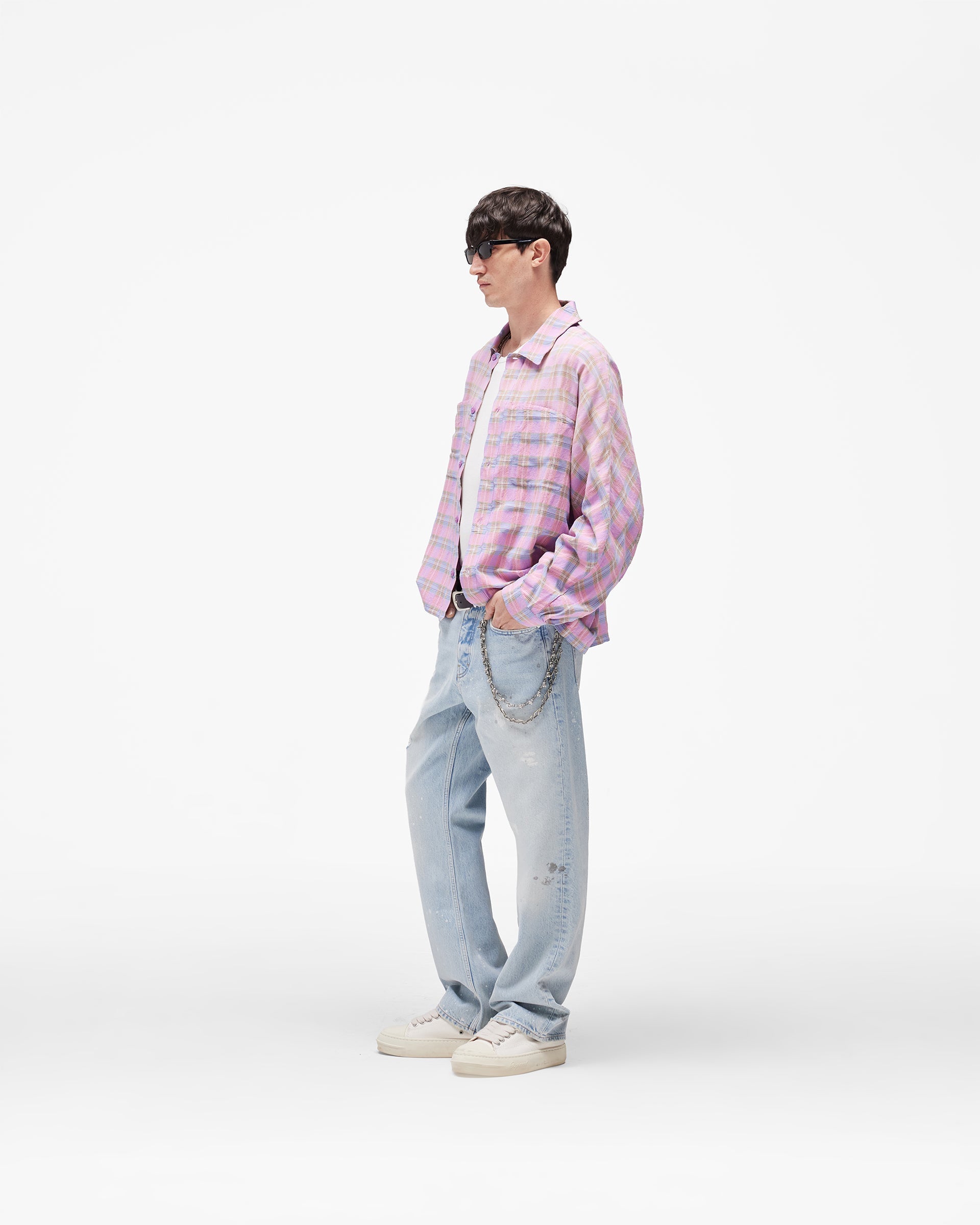 Santa Monica Flannel Shirt - Blush