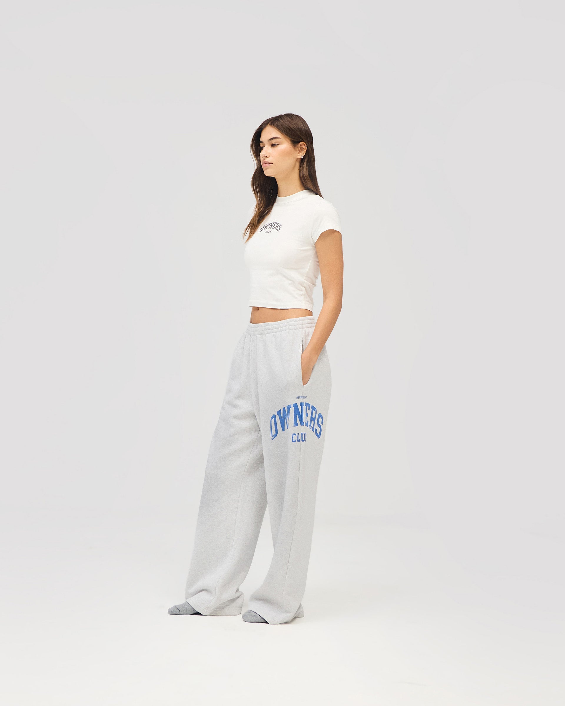 Represent Owners Club Baby Tee - Flat White