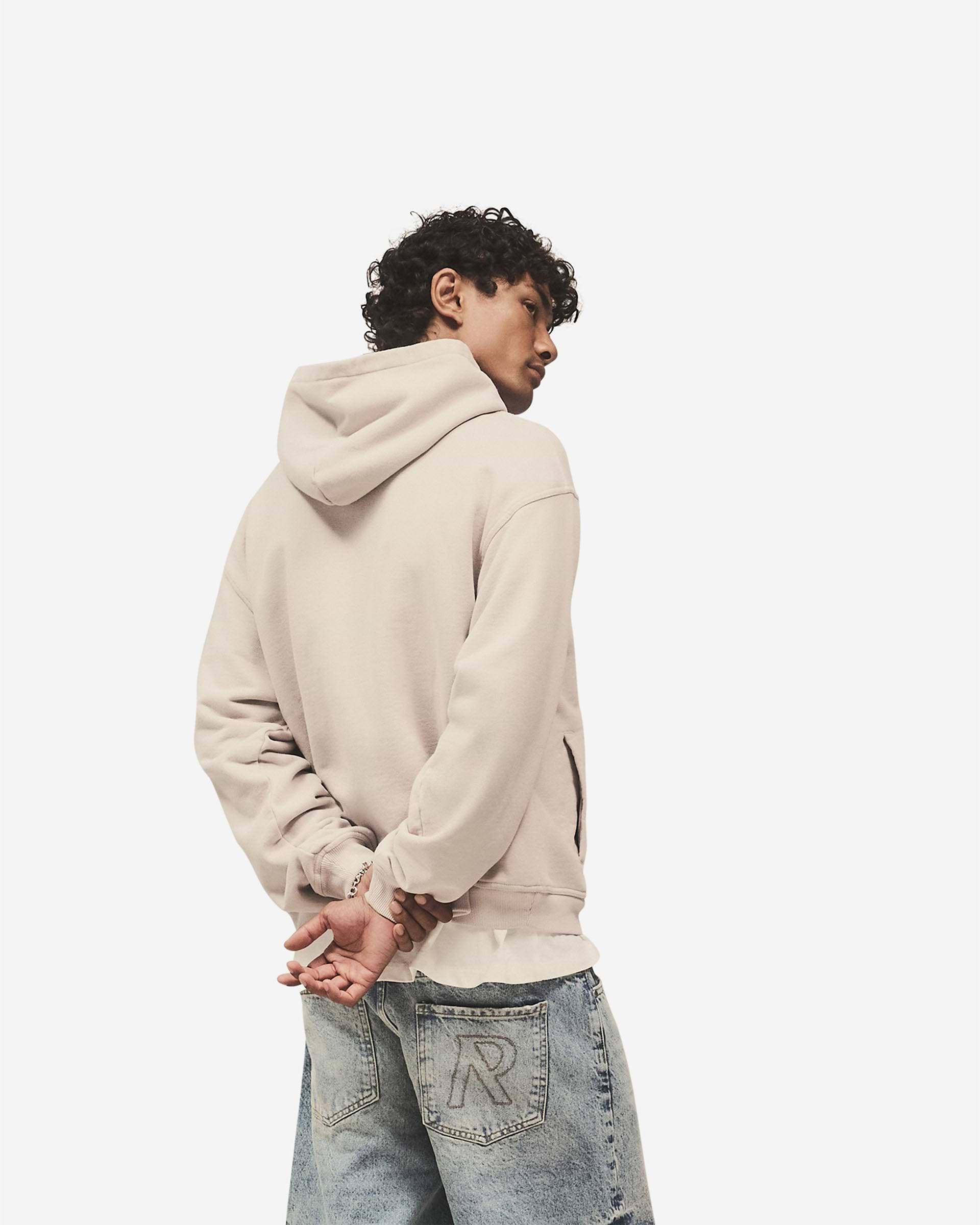 Script Logo Zip Hoodie - Beton