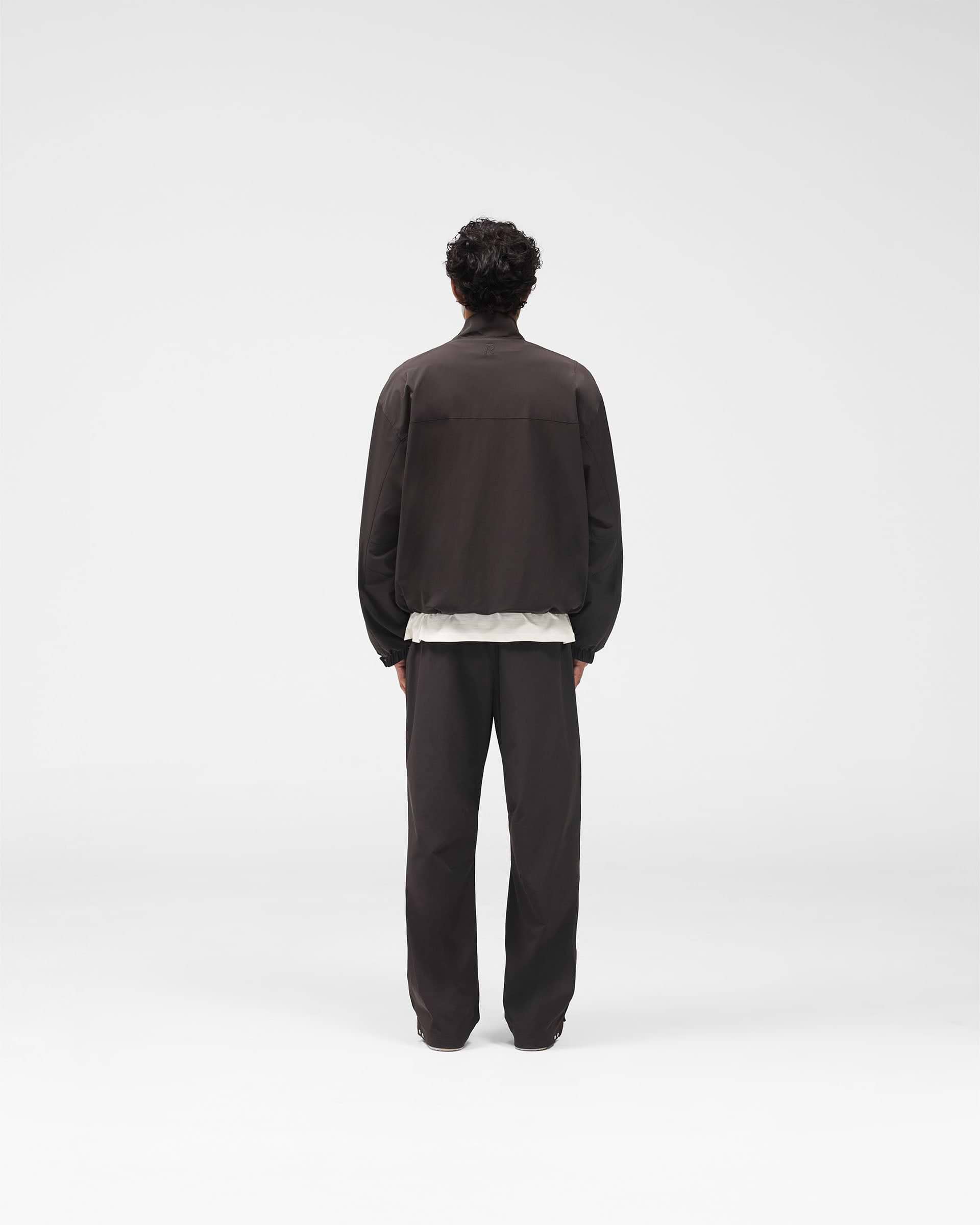Initial Nylon Track Jacket - Coffee
