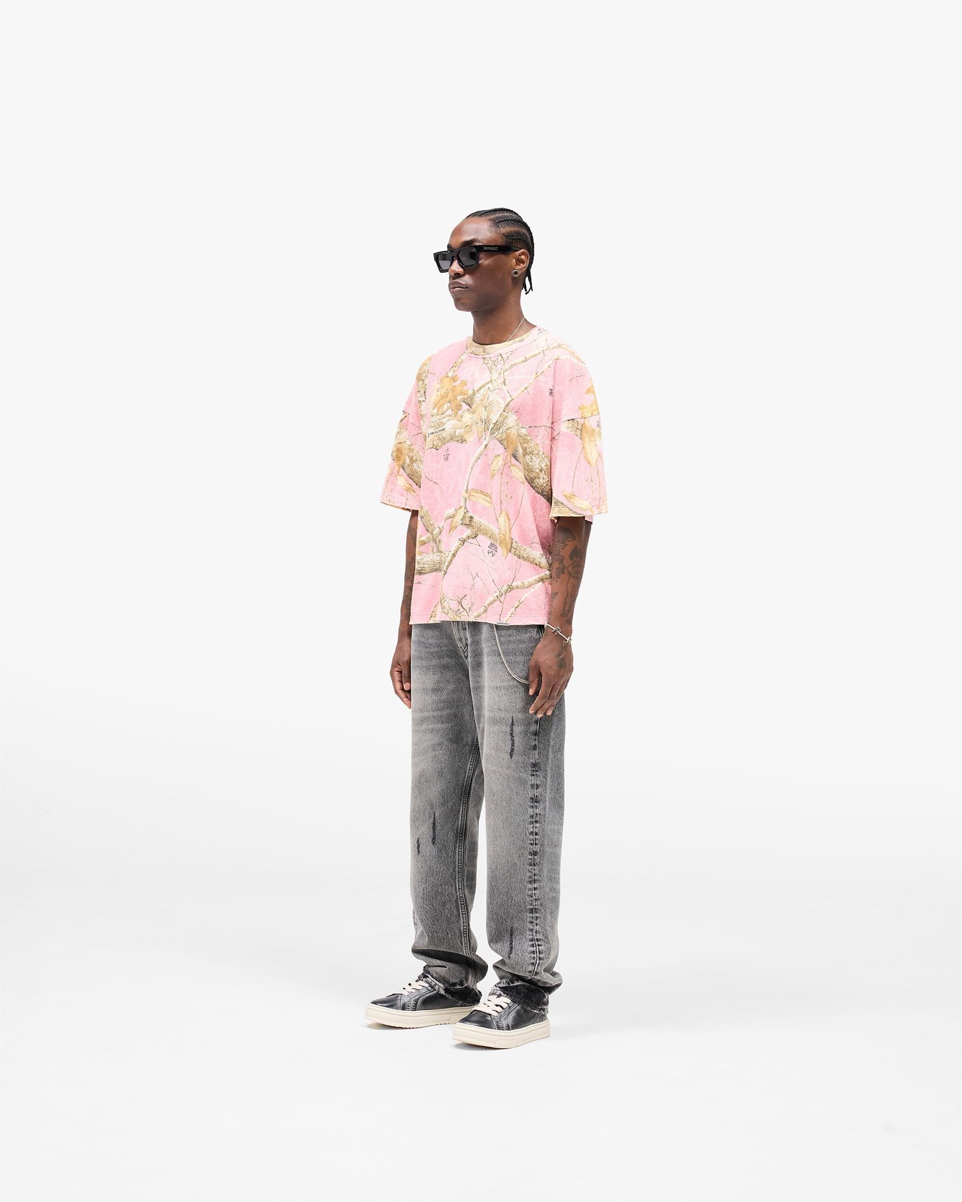 Realtree® T-Shirt - Gewaschene Rosa Tarnung
