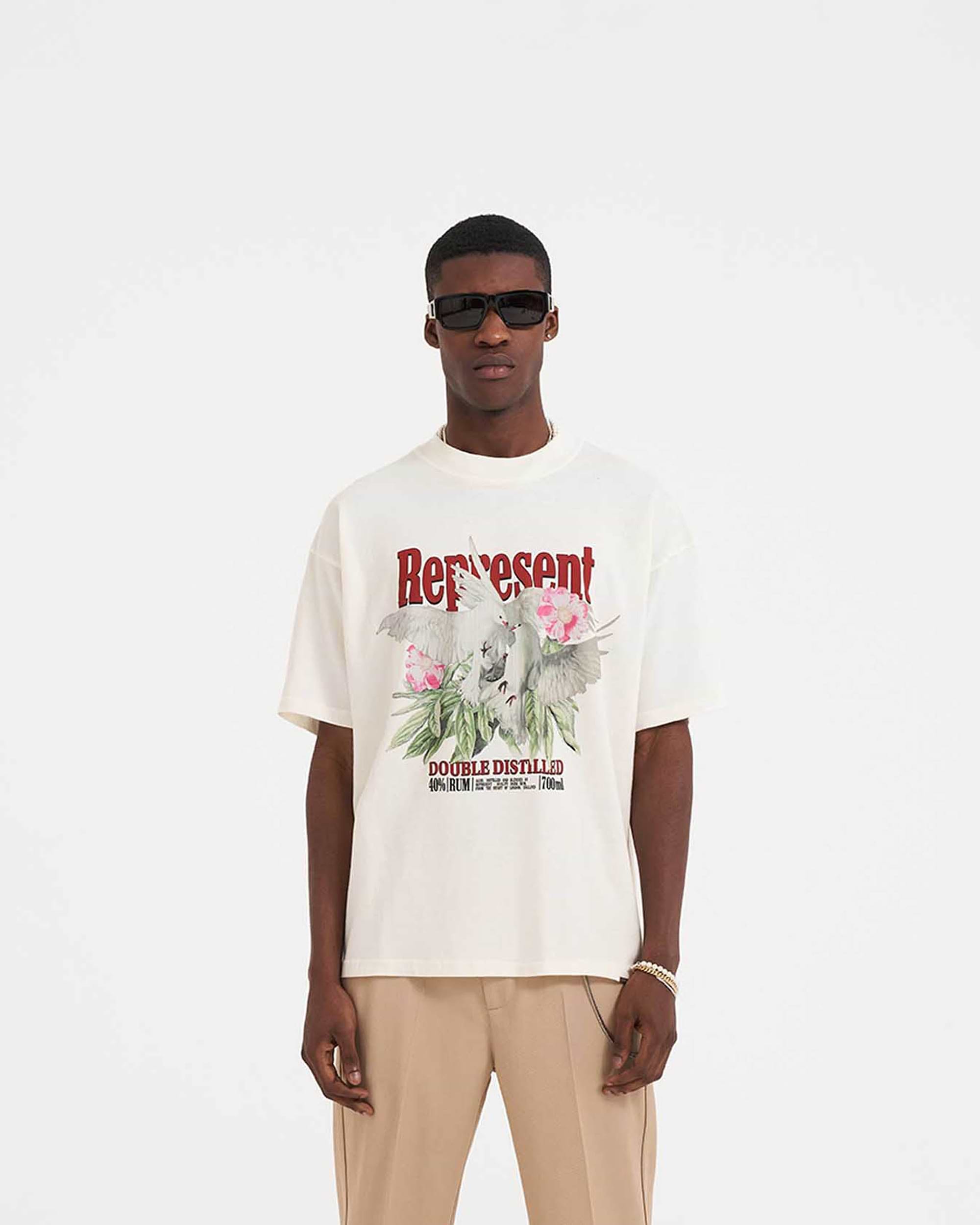 T-Shirt double distillation - Blanc plat