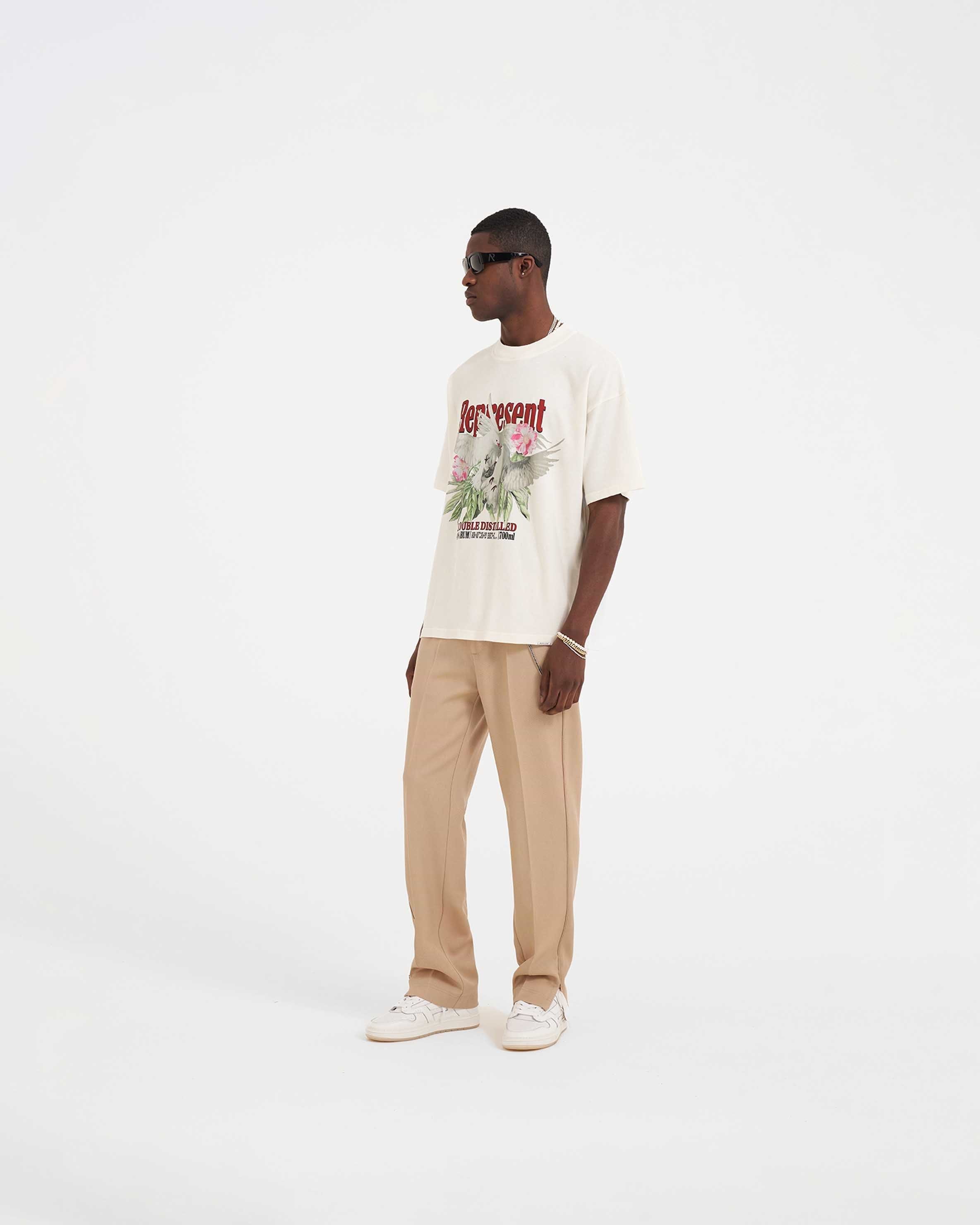 T-Shirt double distillation - Blanc plat