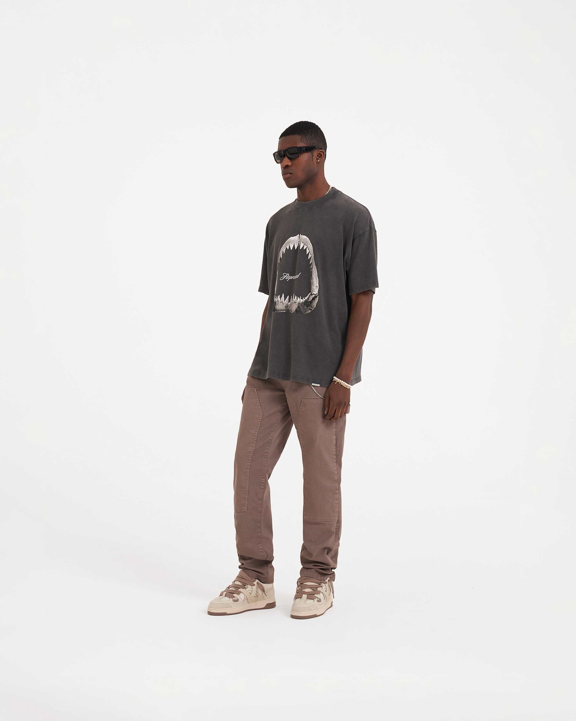 Shark Jaws T-Shirt - Vintage-Grau
