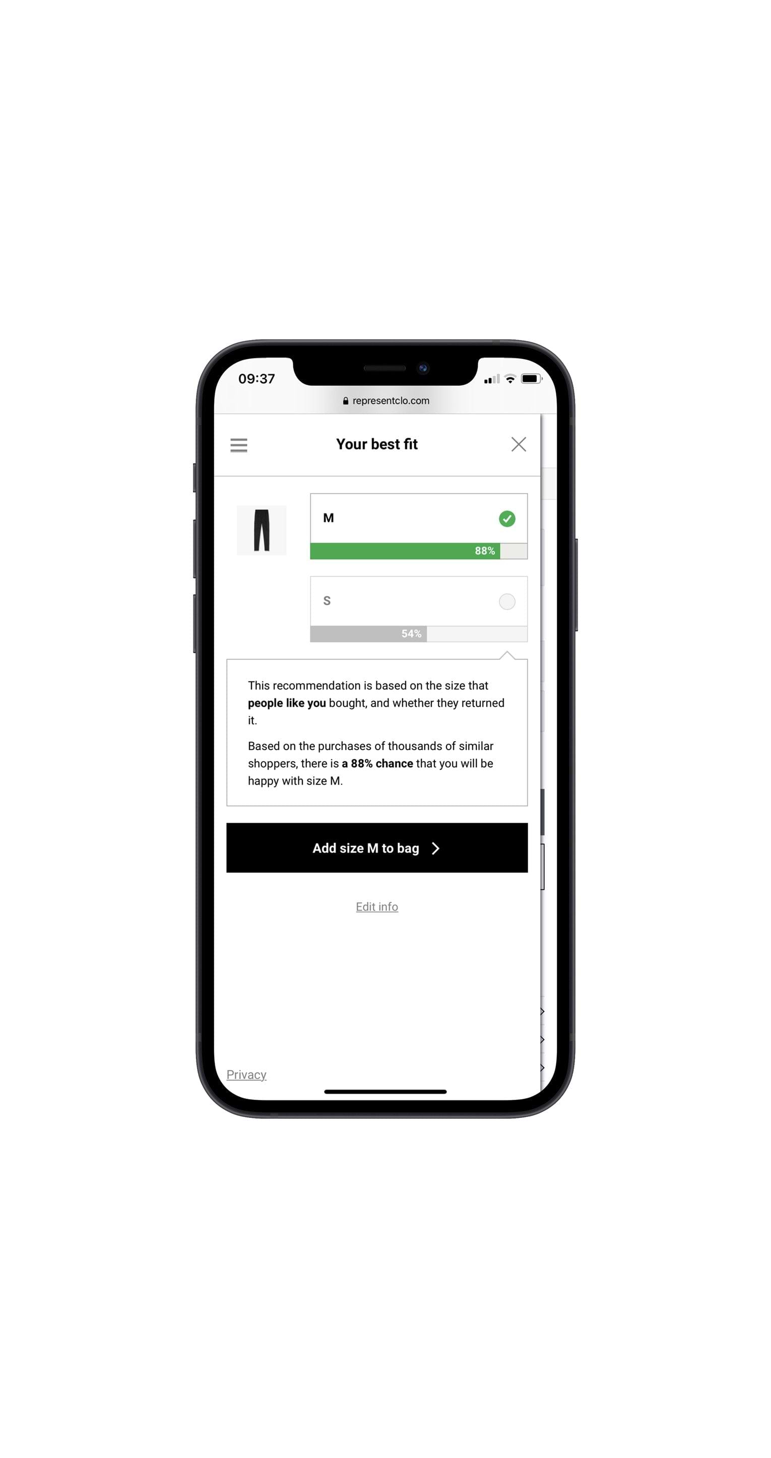 Introducing All New Size Recommendation Tool