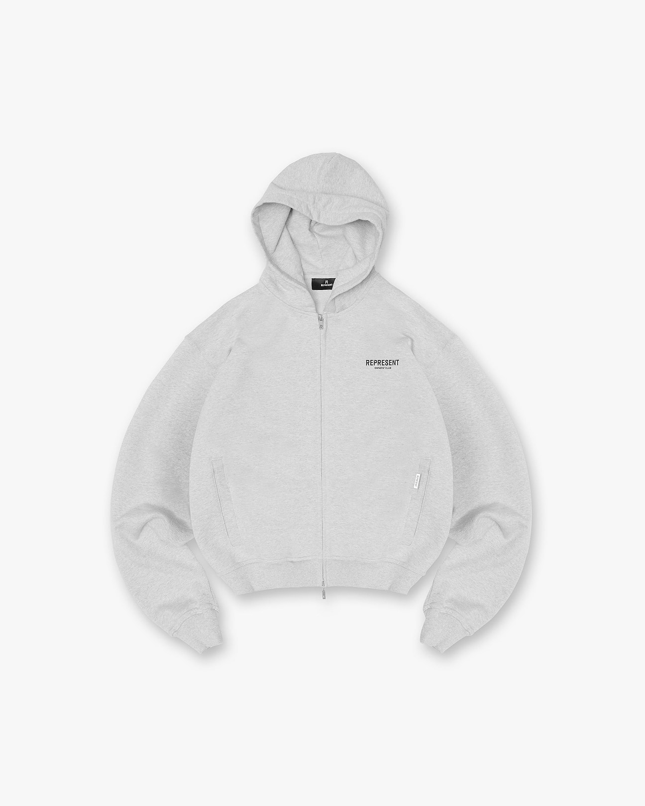 Owners' Club Zip Hoodie | Ash Grey | REPRESENT