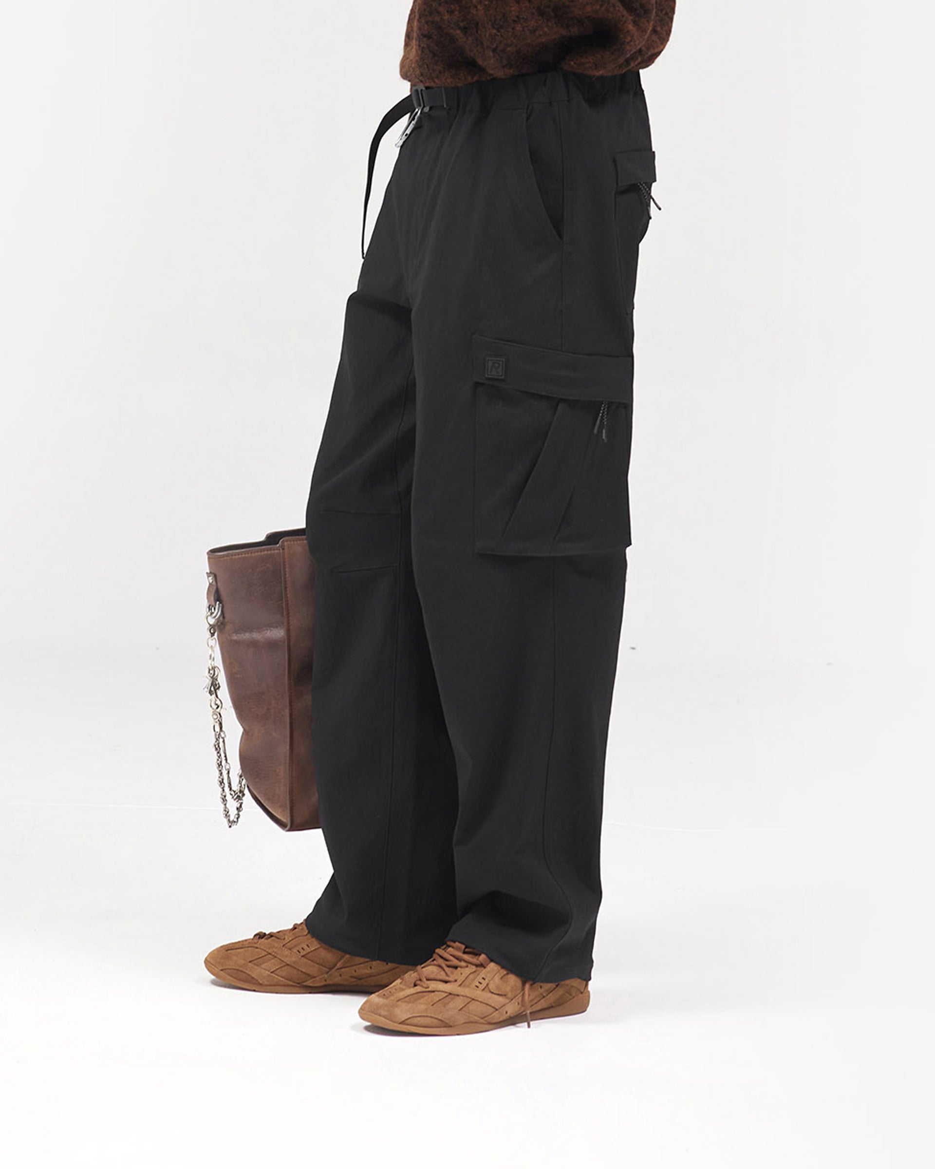 Nylon Cargo Pant - Black