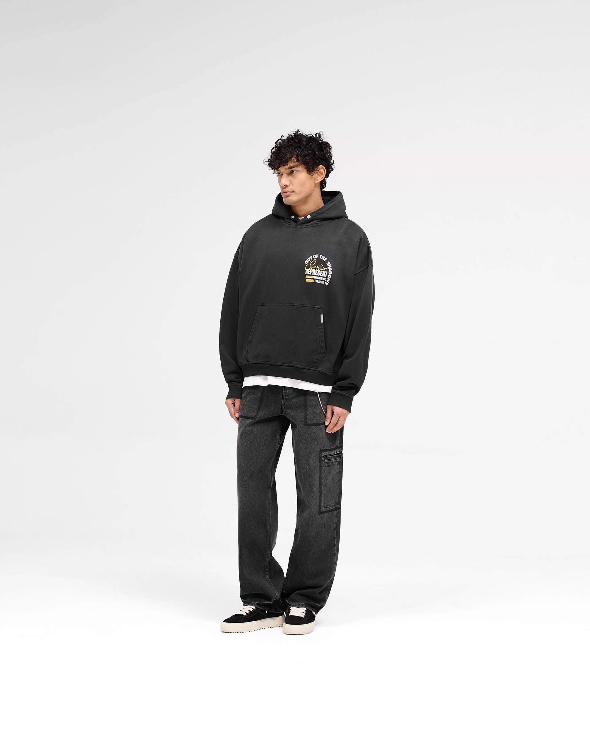 Out Of The Shadows Hoodie - Stained Black