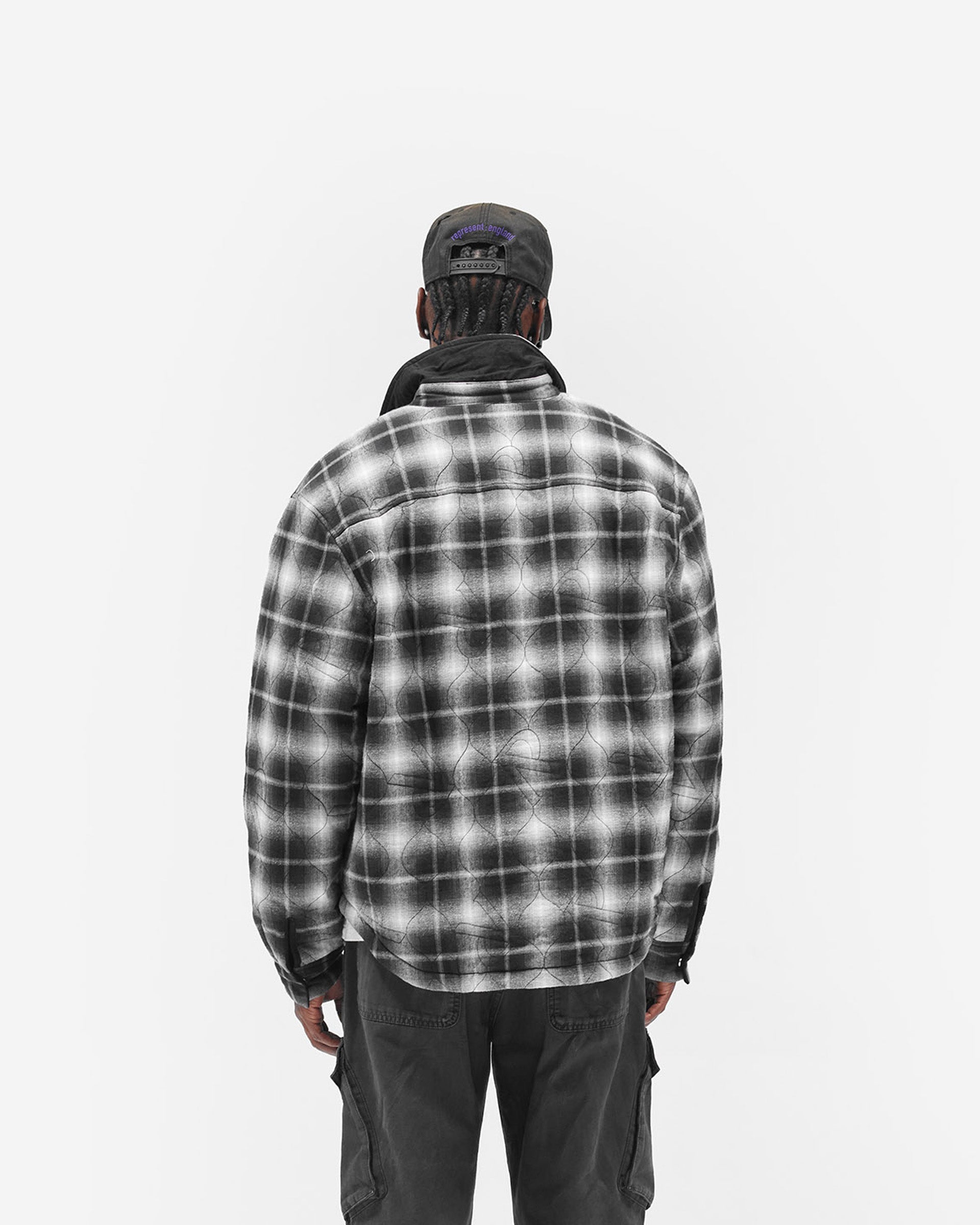 Logo Quilted Shirt - Black