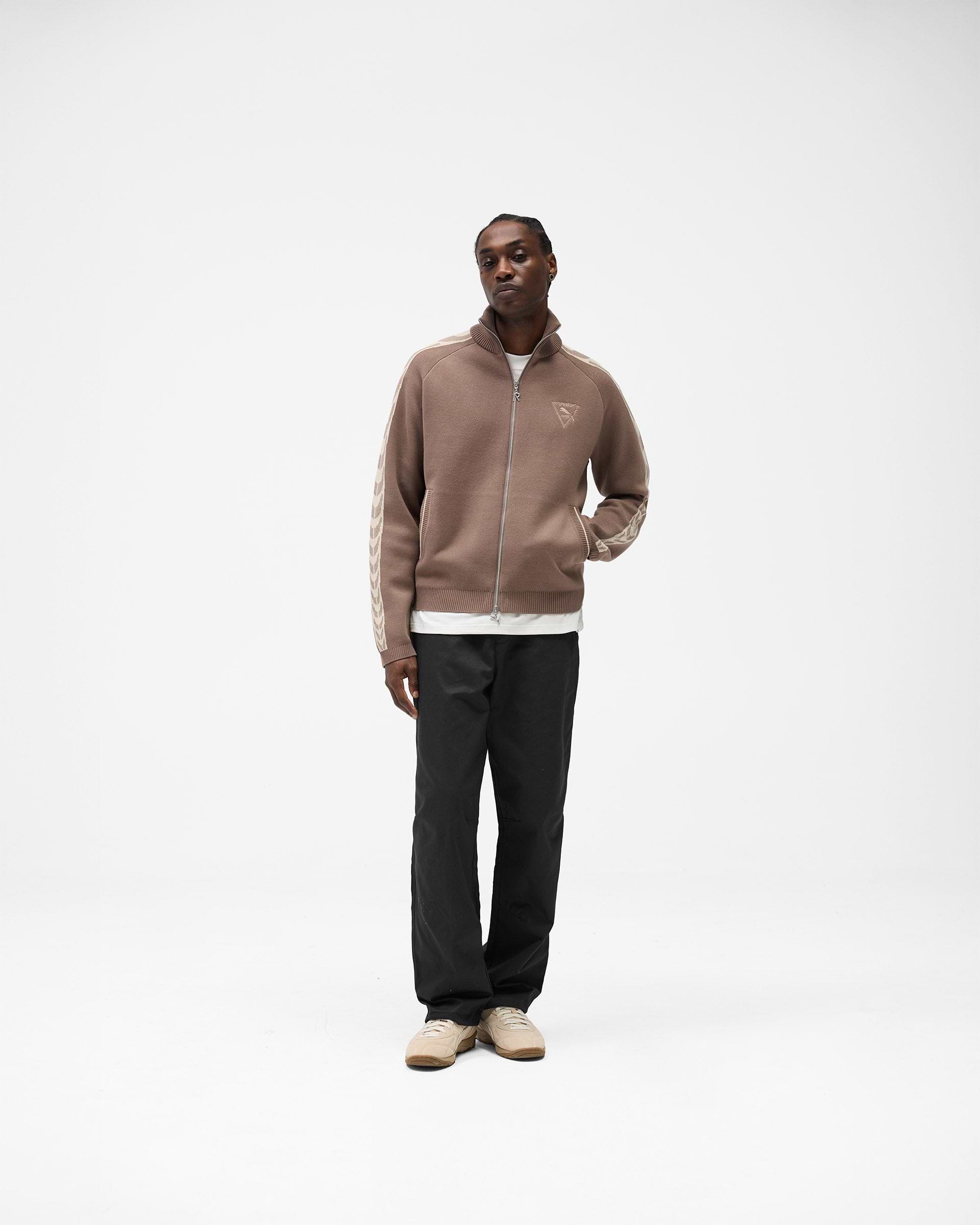 Represent X Puma T7 Knit Jacket - Pine Bark