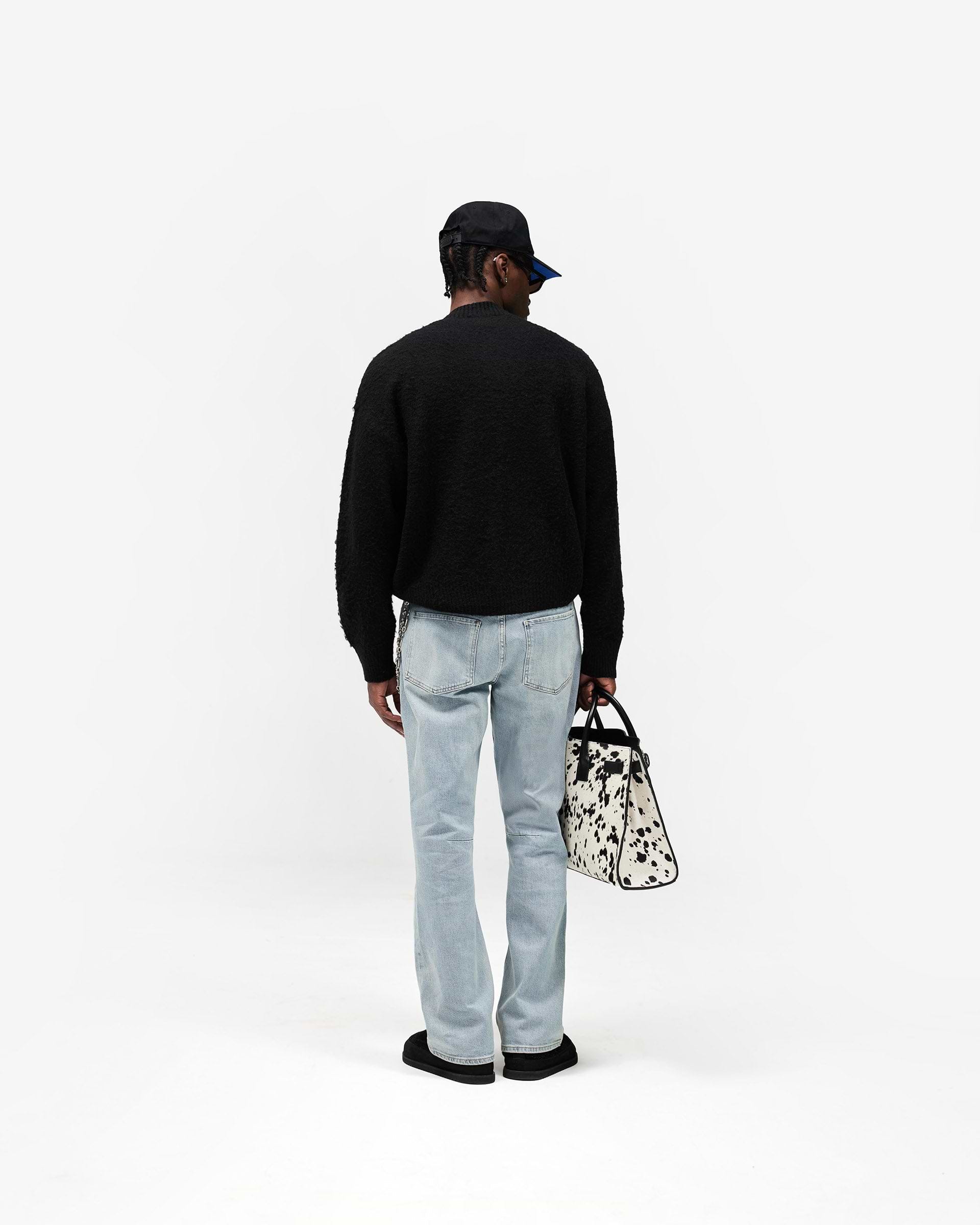 Knitted Bomber Jacket - Jet Black