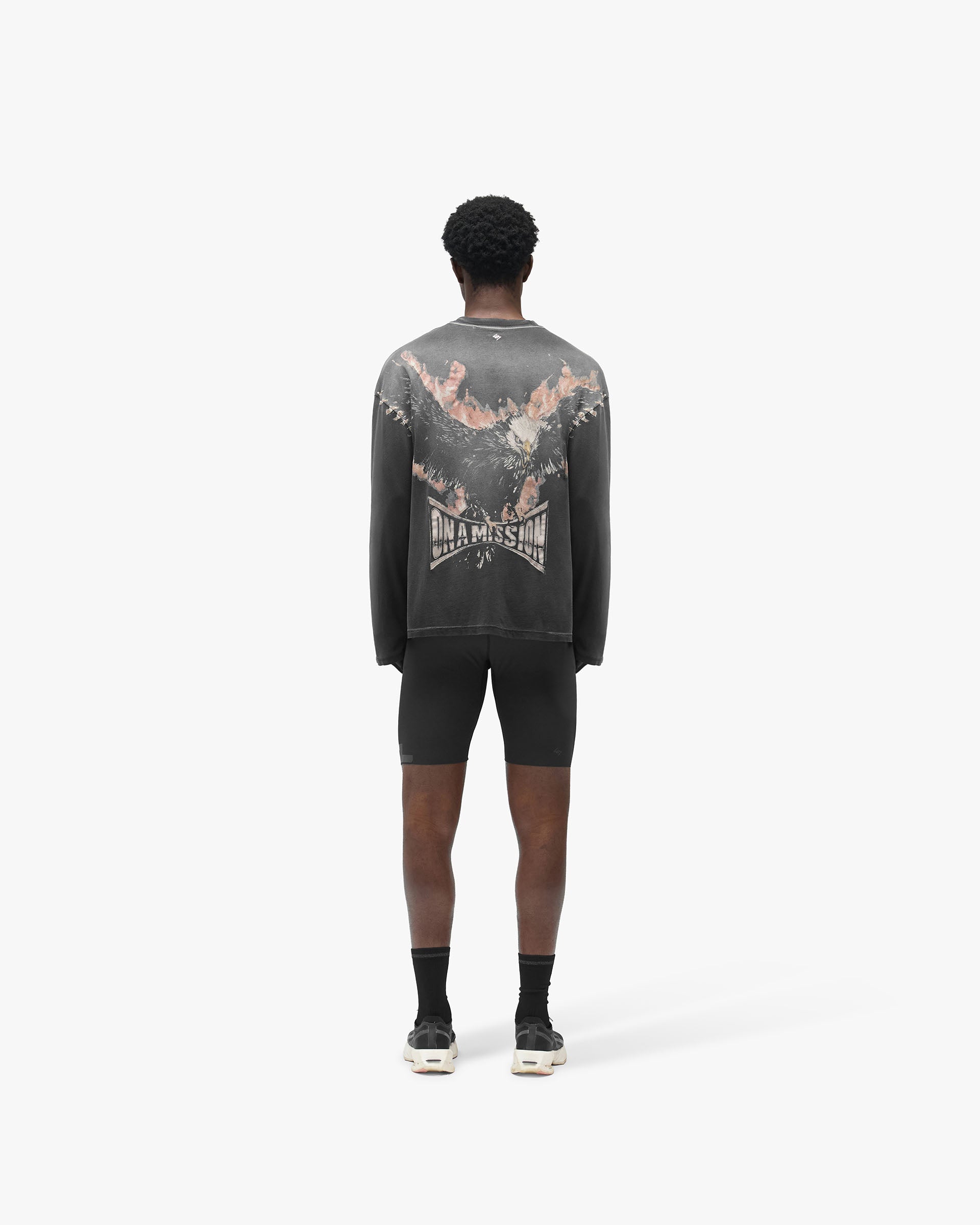 247 Ignite Long Sleeve T-Shirt - Stained Black Wash