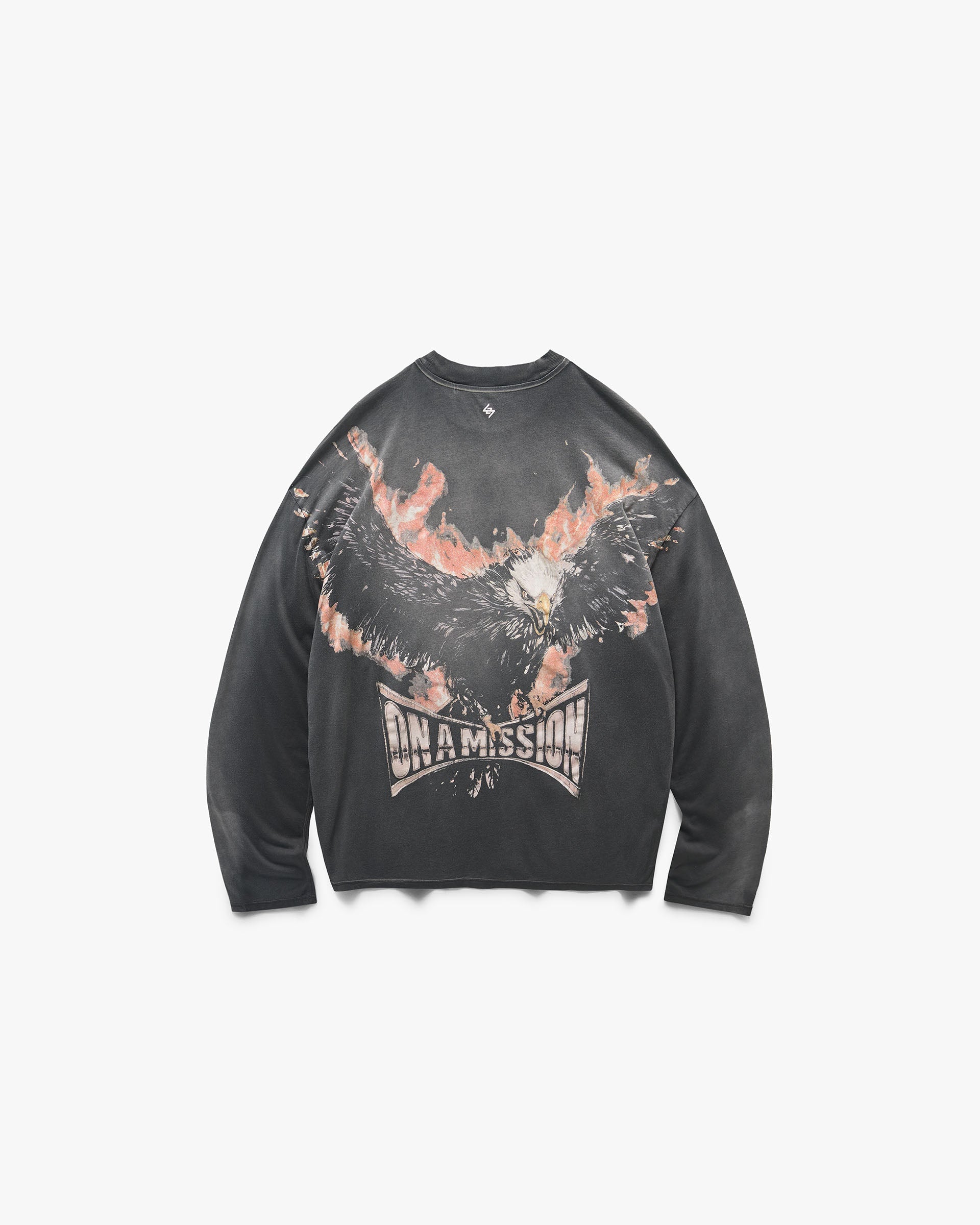 247 Ignite Long Sleeve T-Shirt - Stained Black Wash