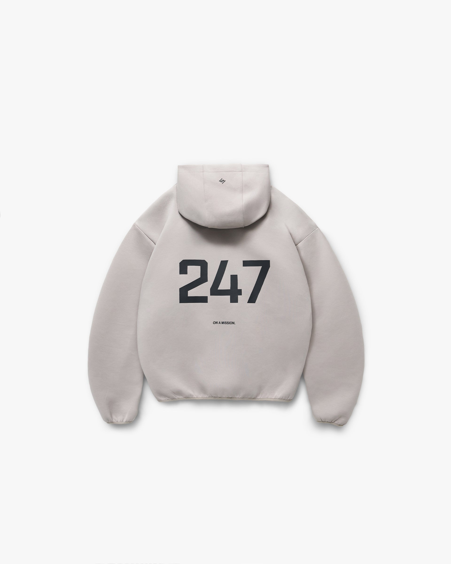 247 Form Zip Hoodie - Ash Grey