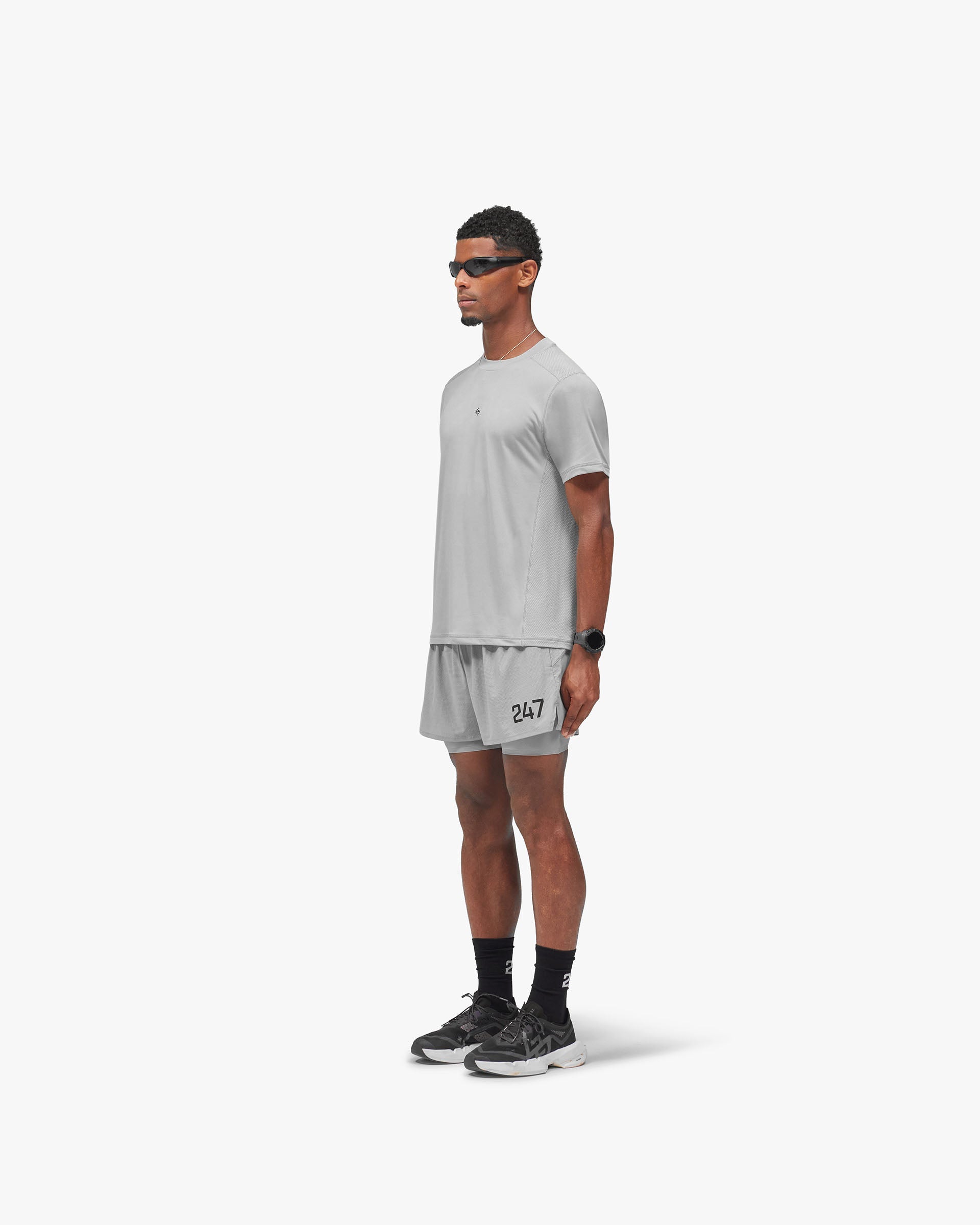 247 Numbers T-Shirt - Ash Grey