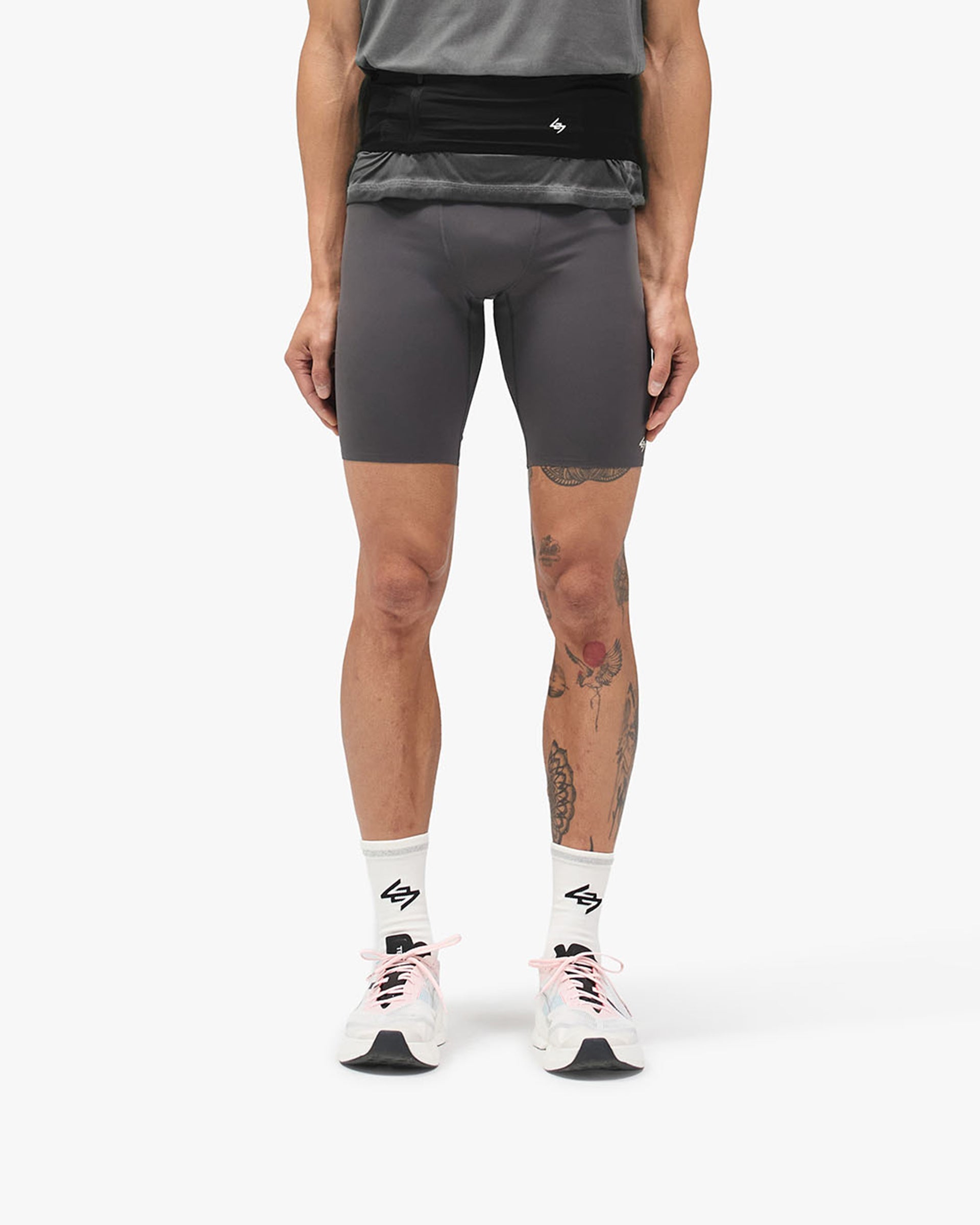 247 Race Half Tight - Washed Grey