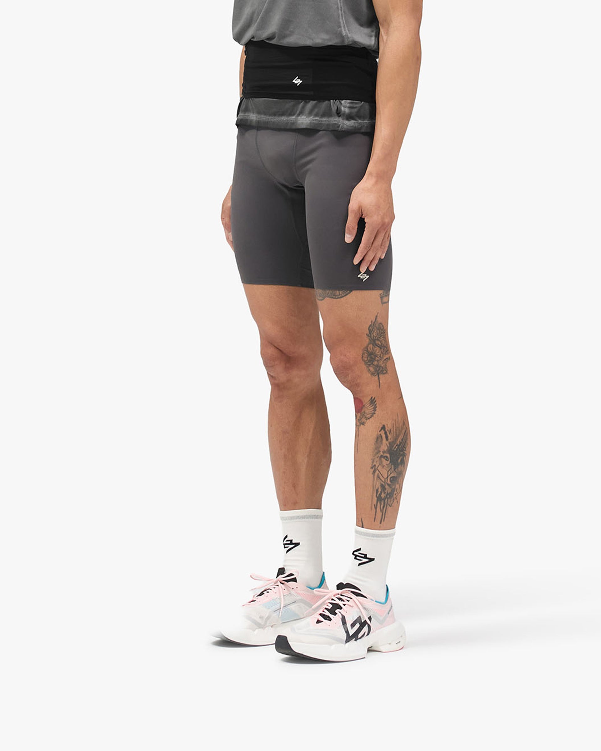 247 Race Half Tight - Washed Grey
