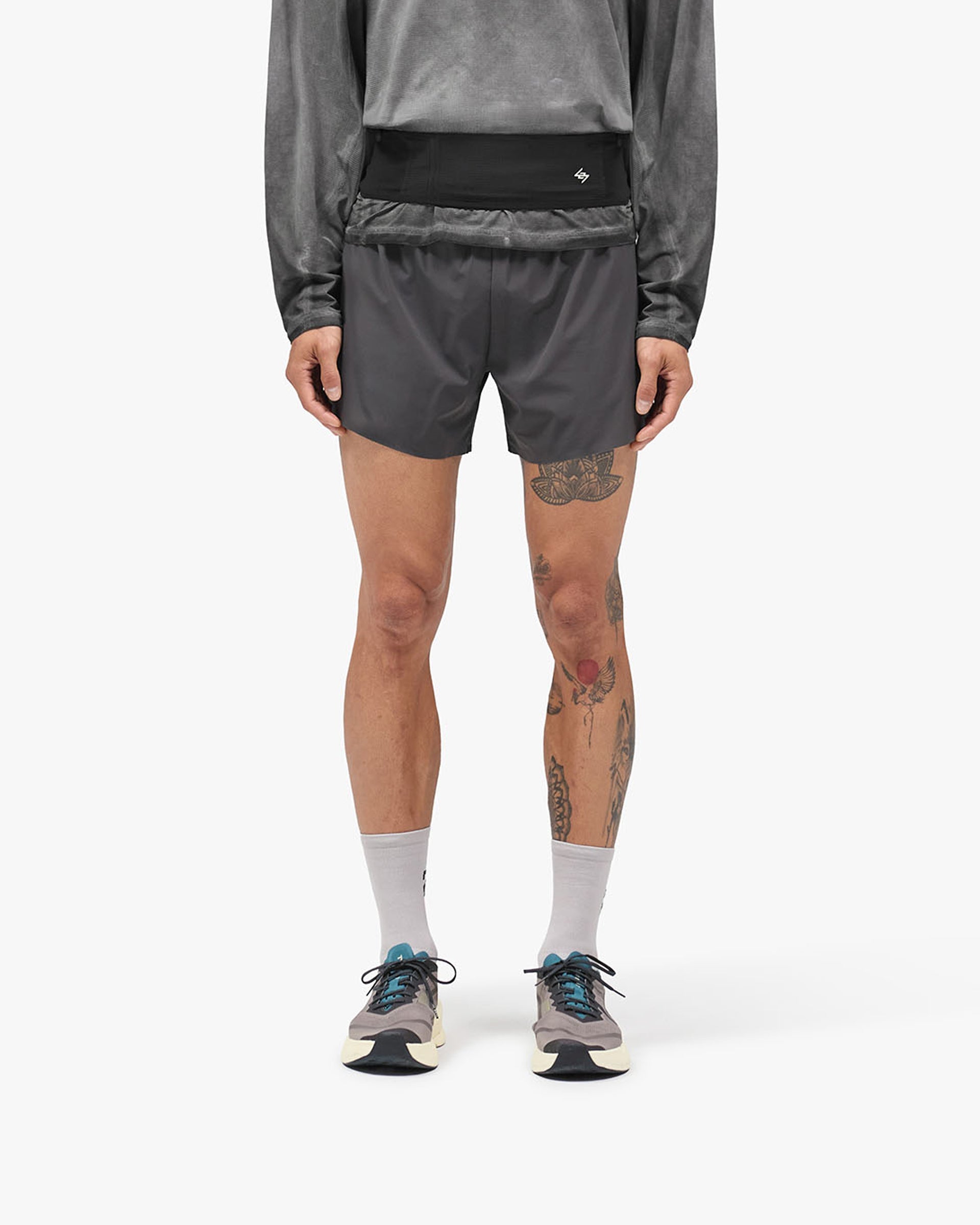 247 Race Short - Washed Grey