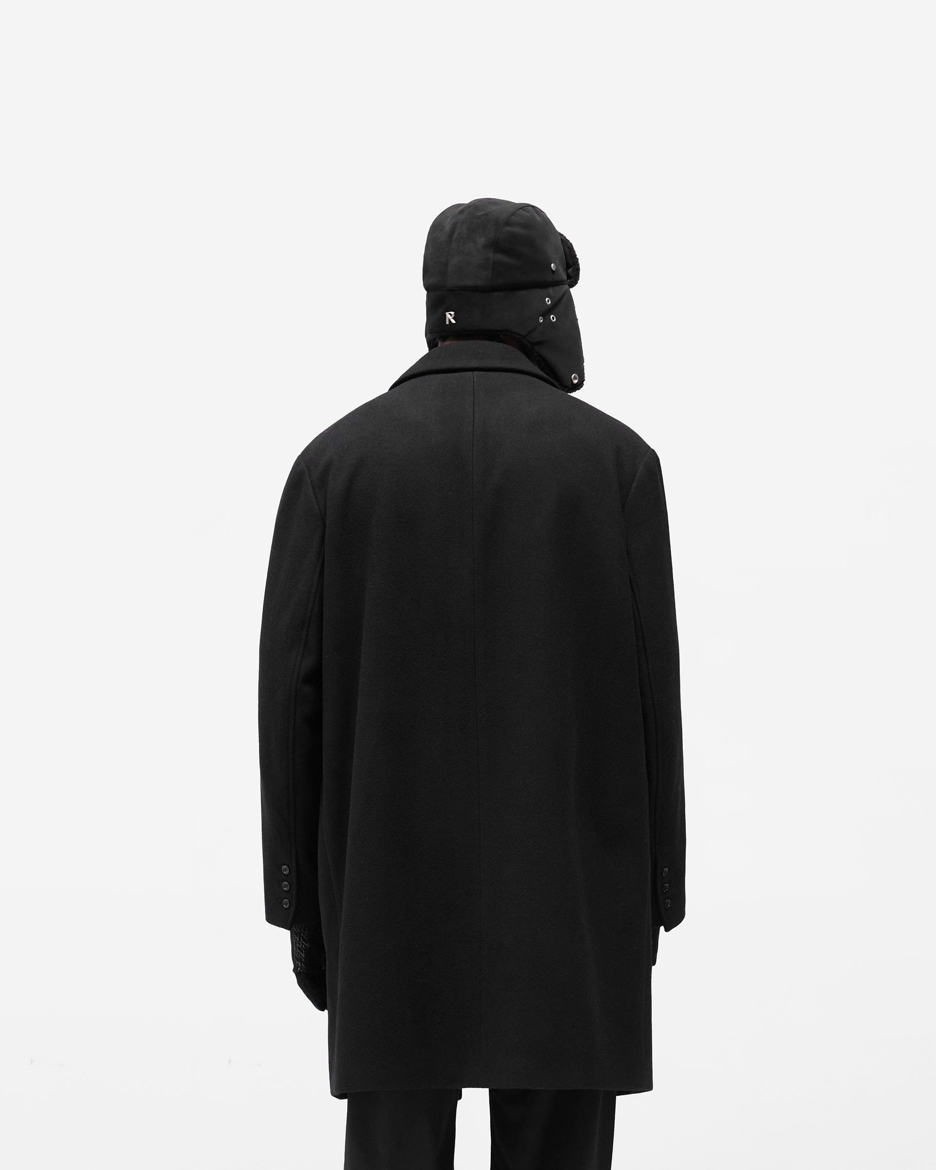 Relaxed Overcoat - Jet Black