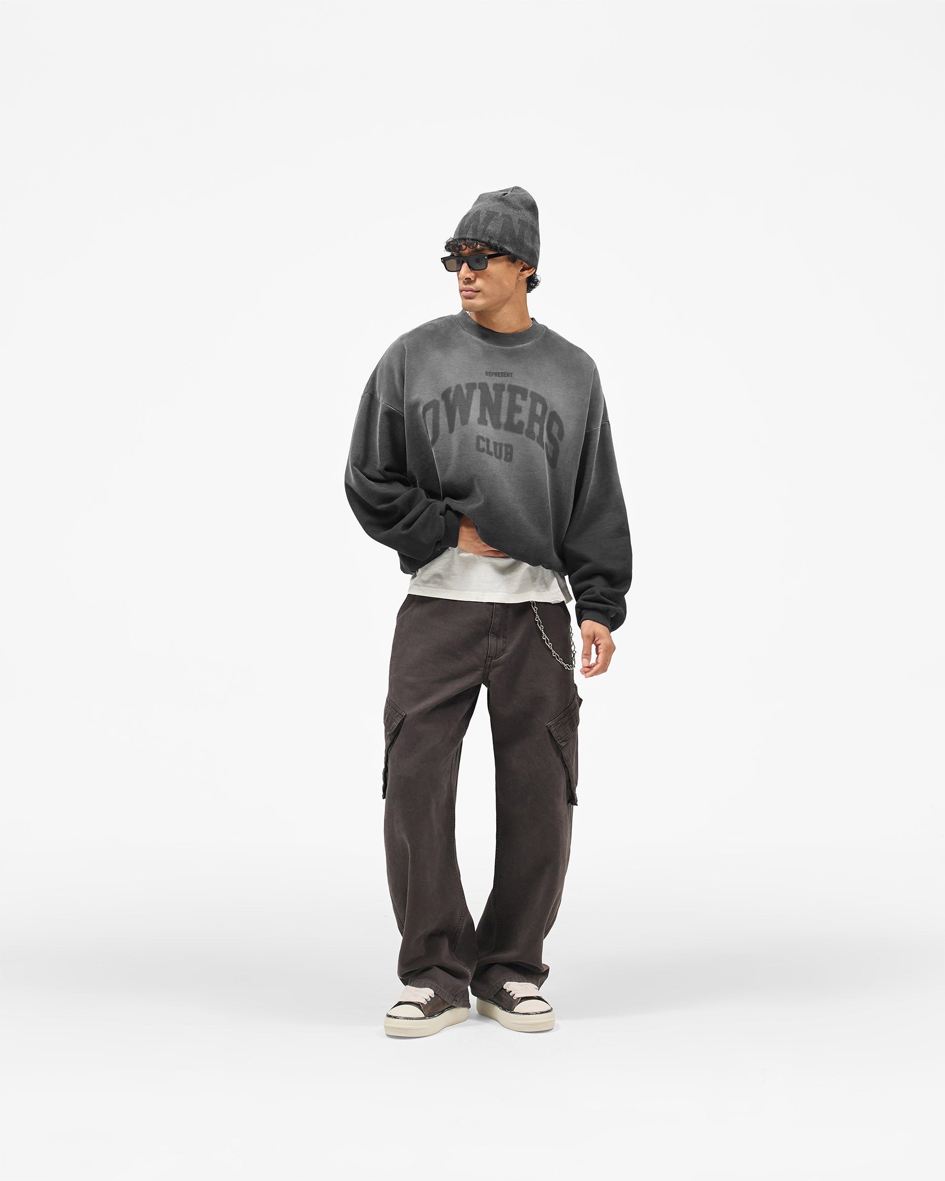 Represent Owners Club Sweatshirt - Weathered Black