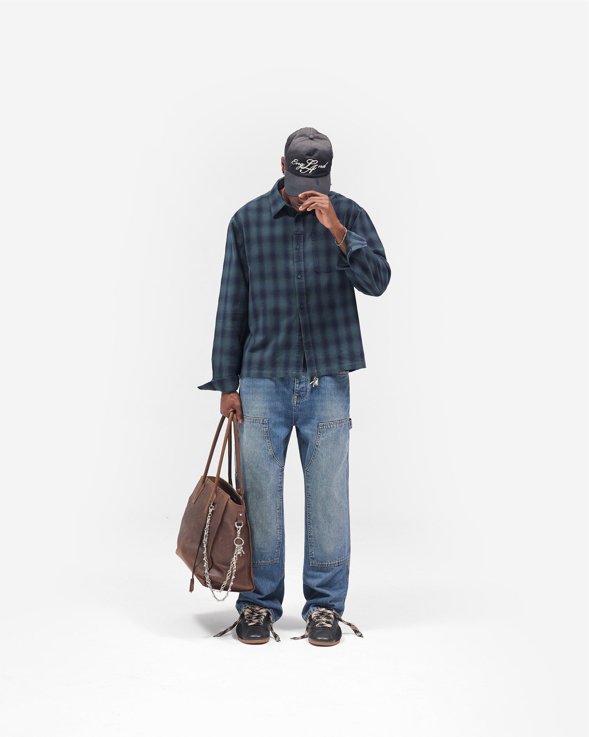 R2 Carpenter Panel Denim - Rinse Blue