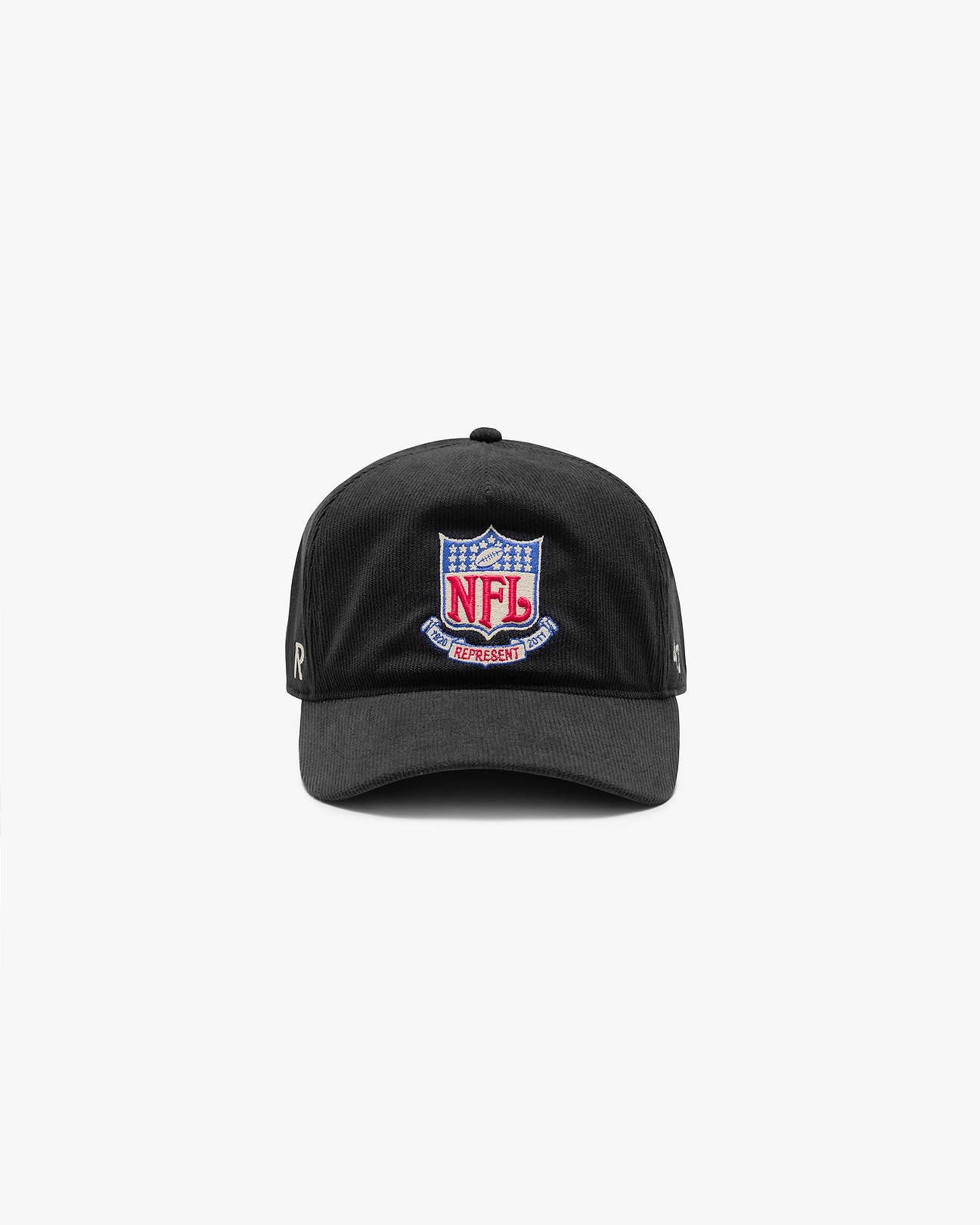NFL Shield x 47 Cap Jet black | Represent x NFL Collaborations