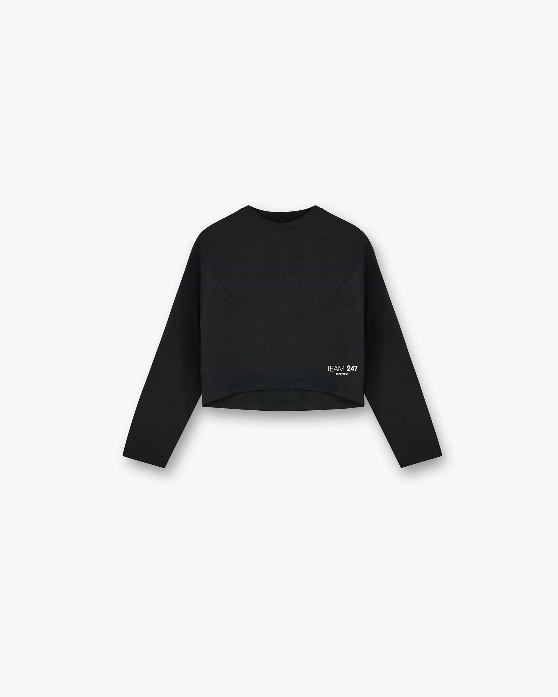 247 DNA Cropped Training T-Shirt - Black