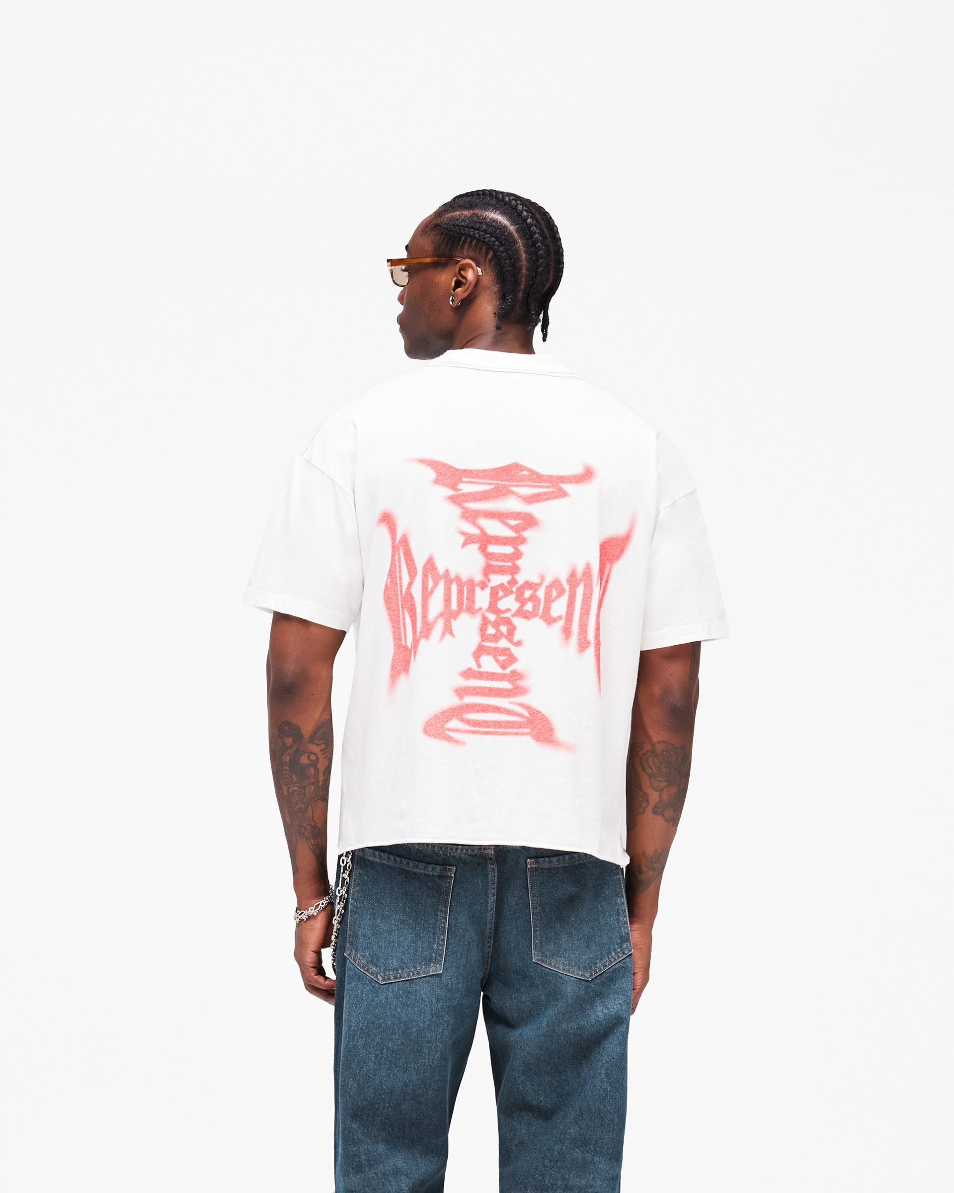 MH T-Shirt V2 Ash White | Heaton Capsule T-Shirts | REPRESENT