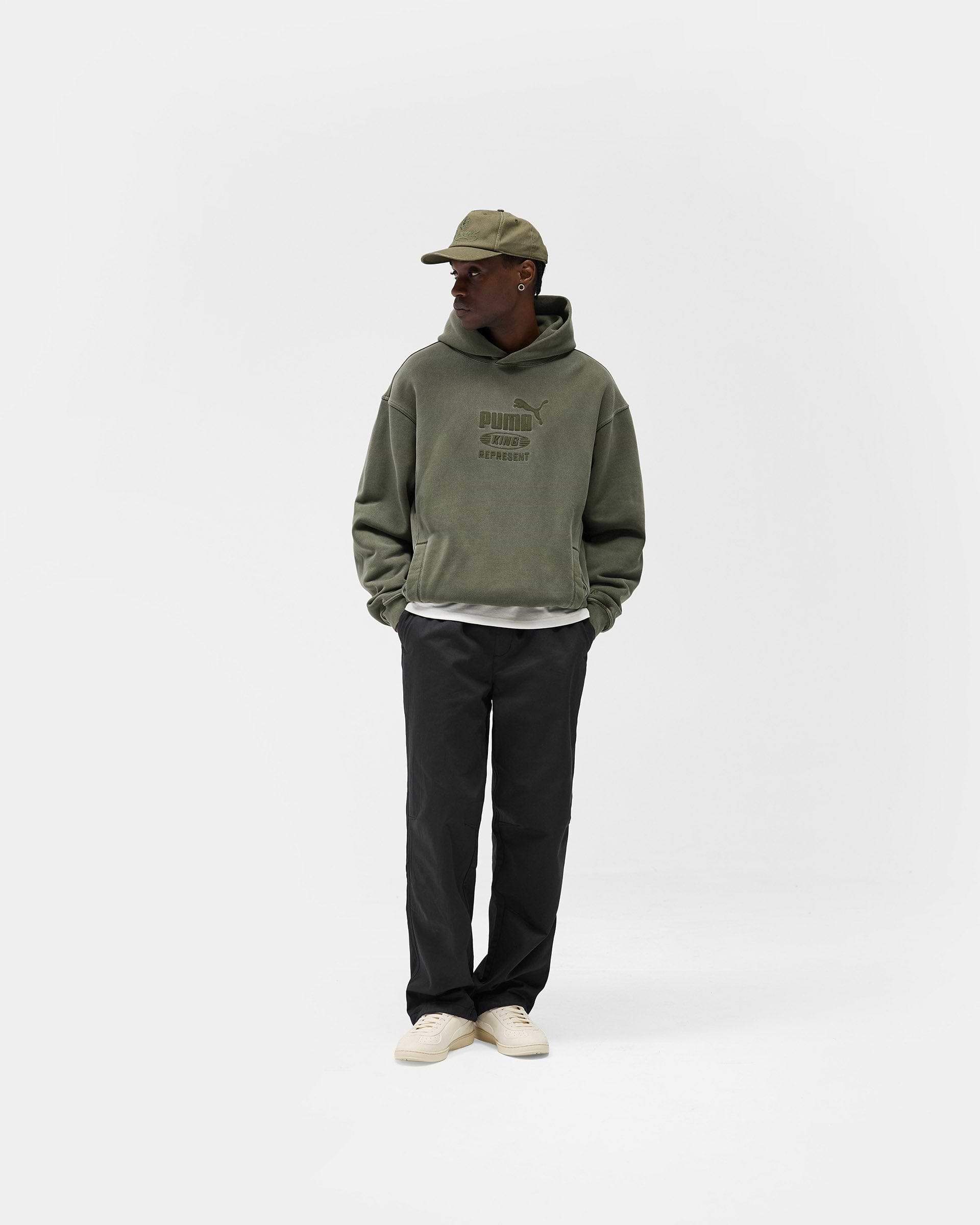 Represent X Puma Graphic Hoodie - Night Pine