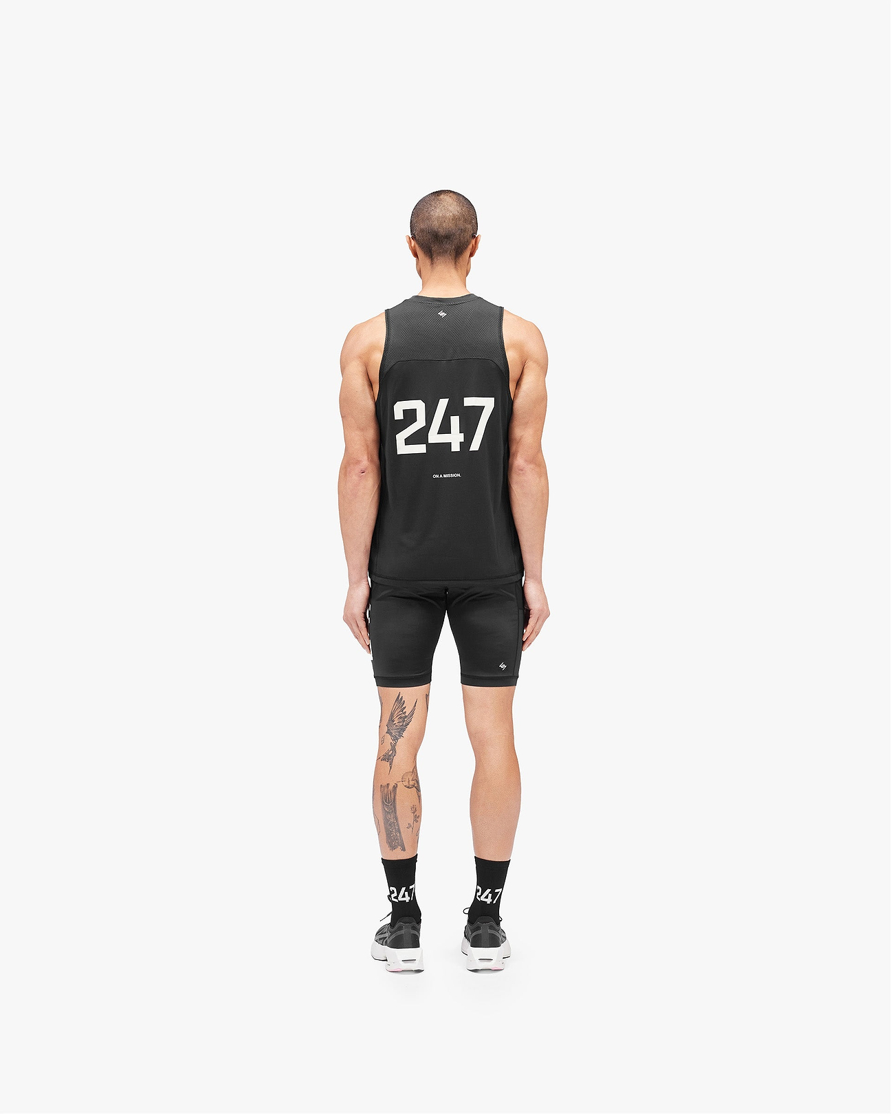 247 Cargo Half Tight - Jet Black | REPRESENT