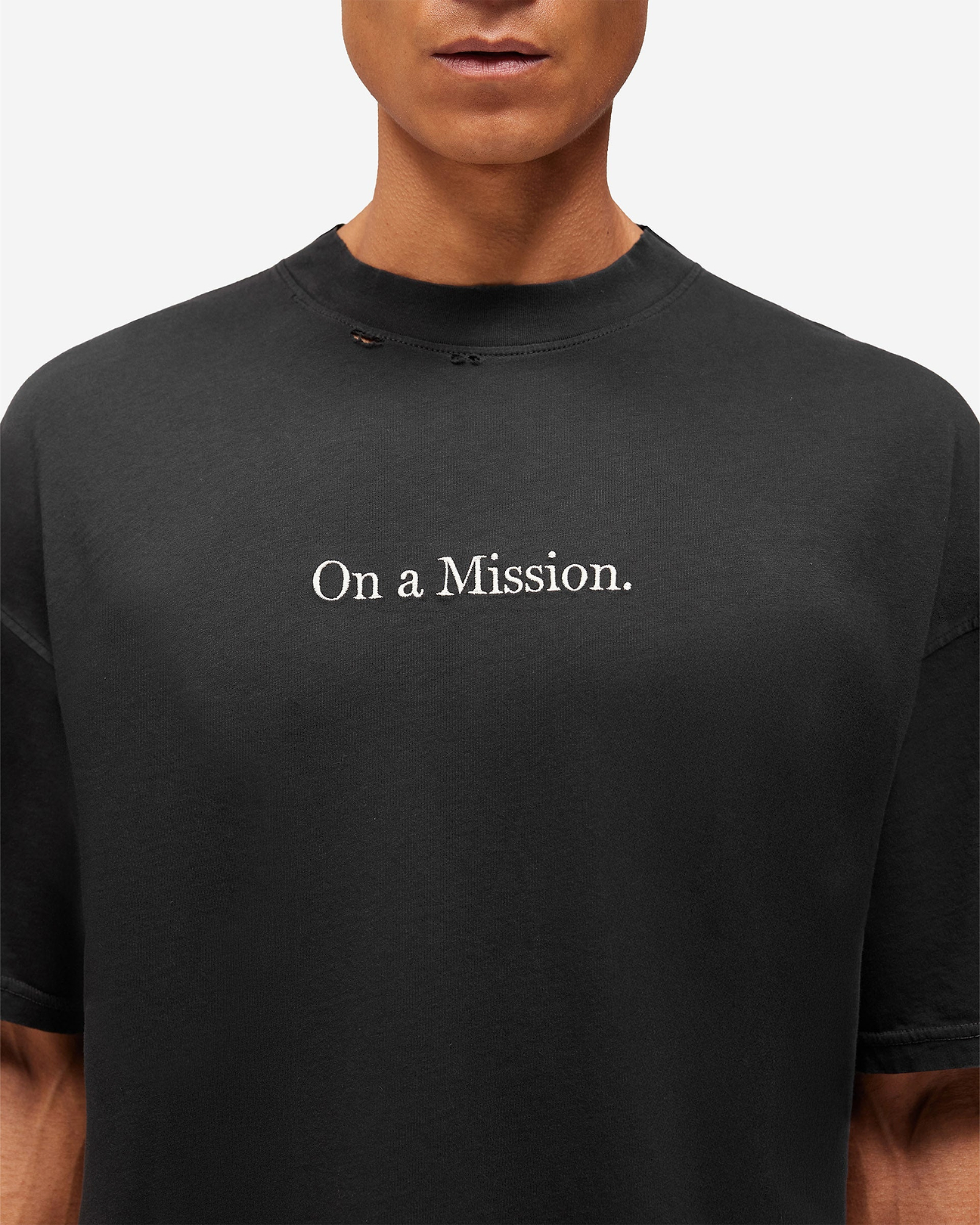 247 Jet Black On A Mission T-Shirt | 247 x Puma | REPRESENT