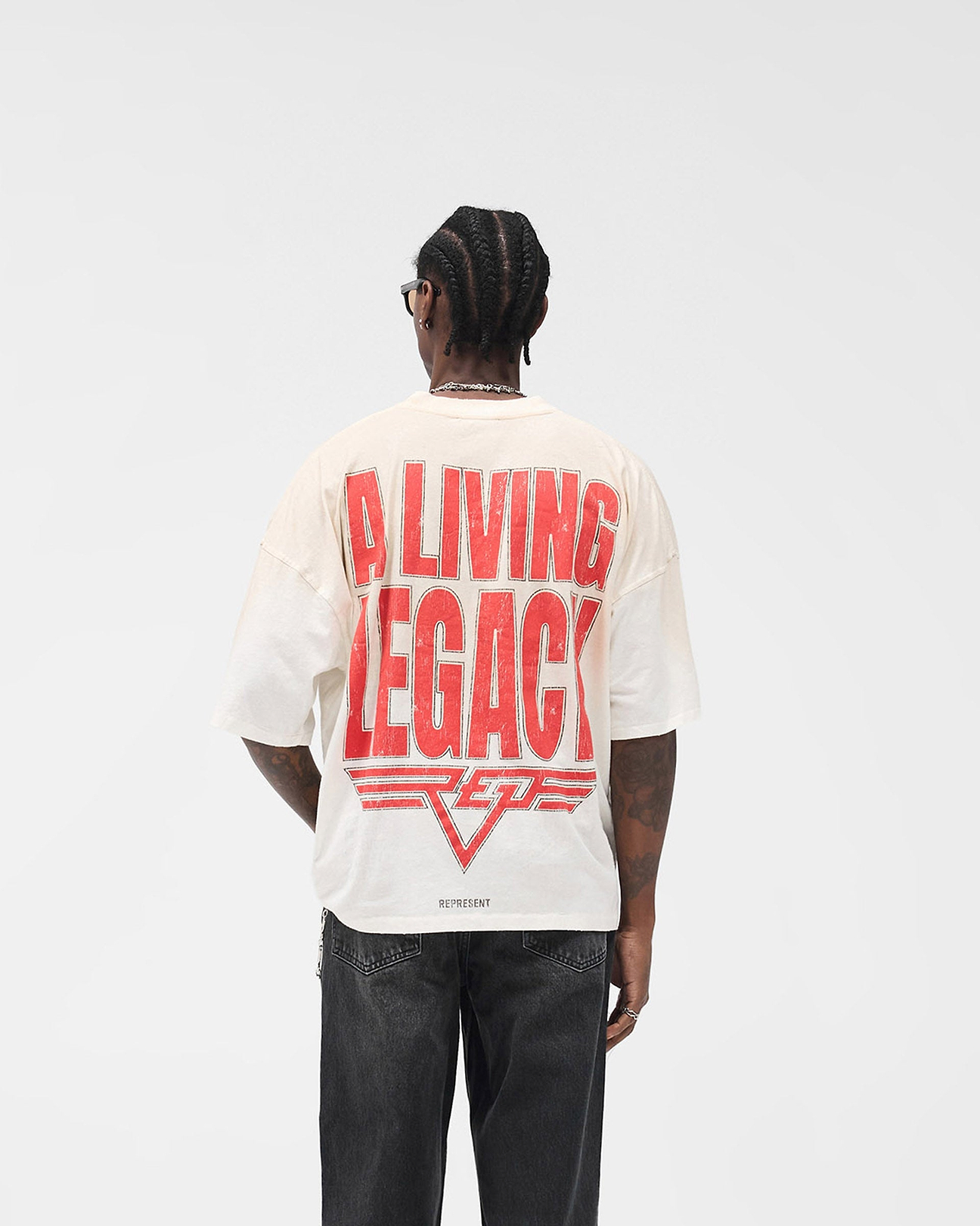 Flat White Reversible T-Shirt | Graphic T shirts | REPRESENT