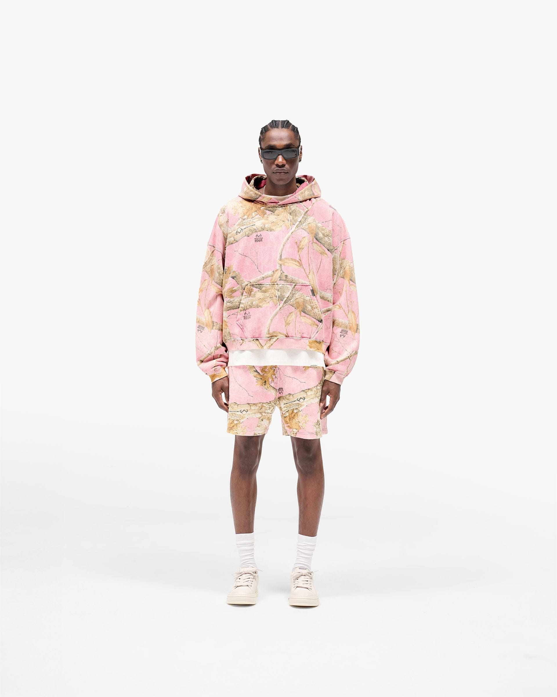 Realtree® Boxy Hoodie - Washed Pink Camo