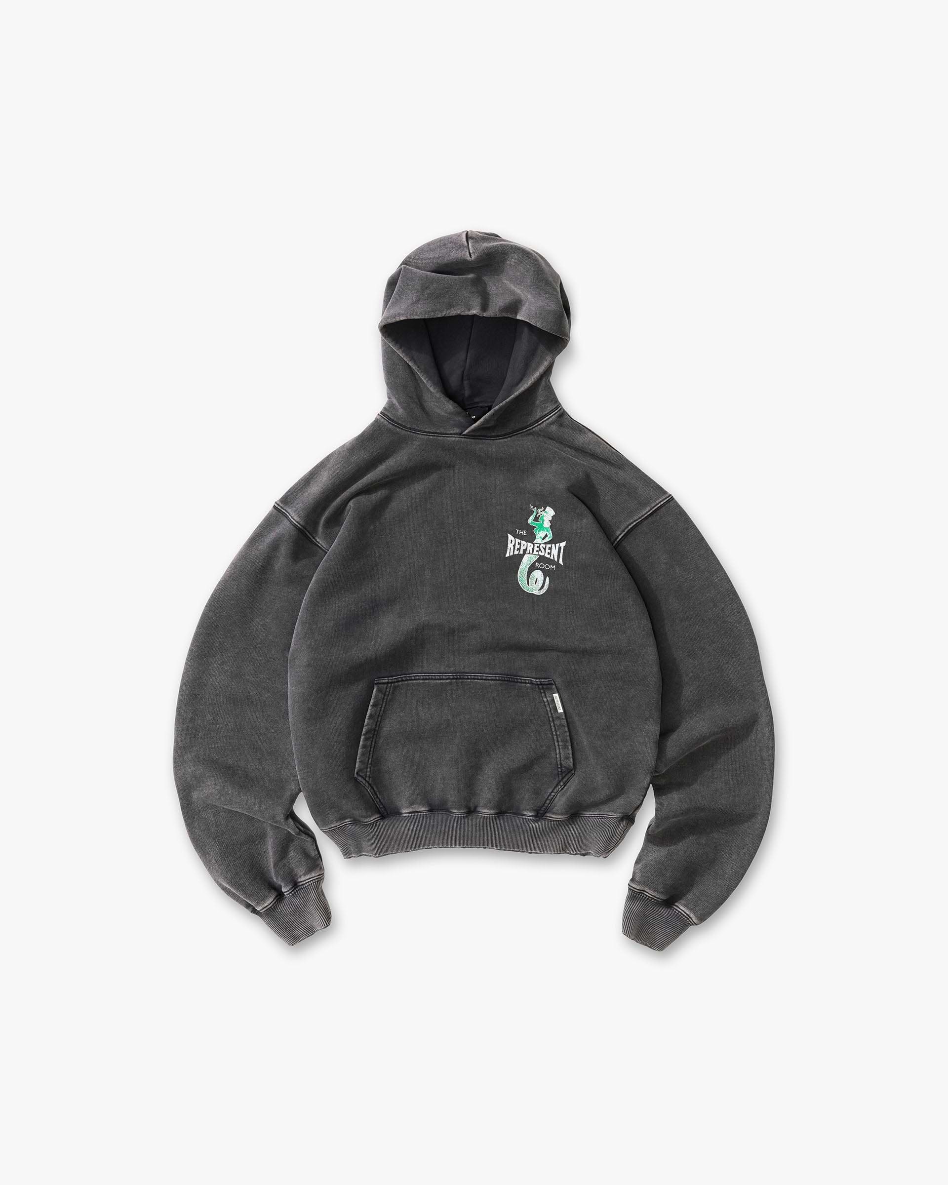 Represent x The Viper Room Dice Hoodie - Vintage Grey