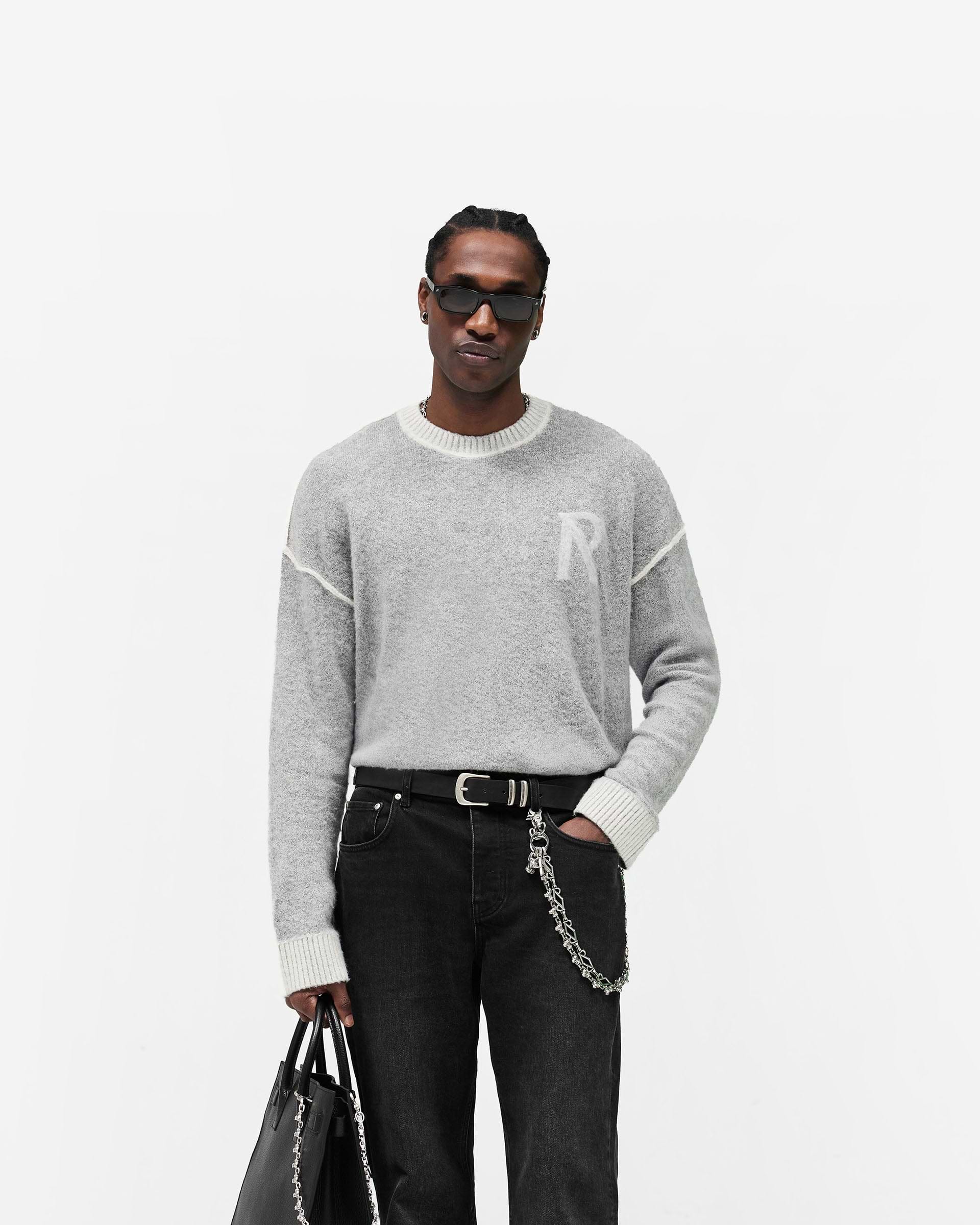 Laurel Knit Sweater - Sun Fade Grey