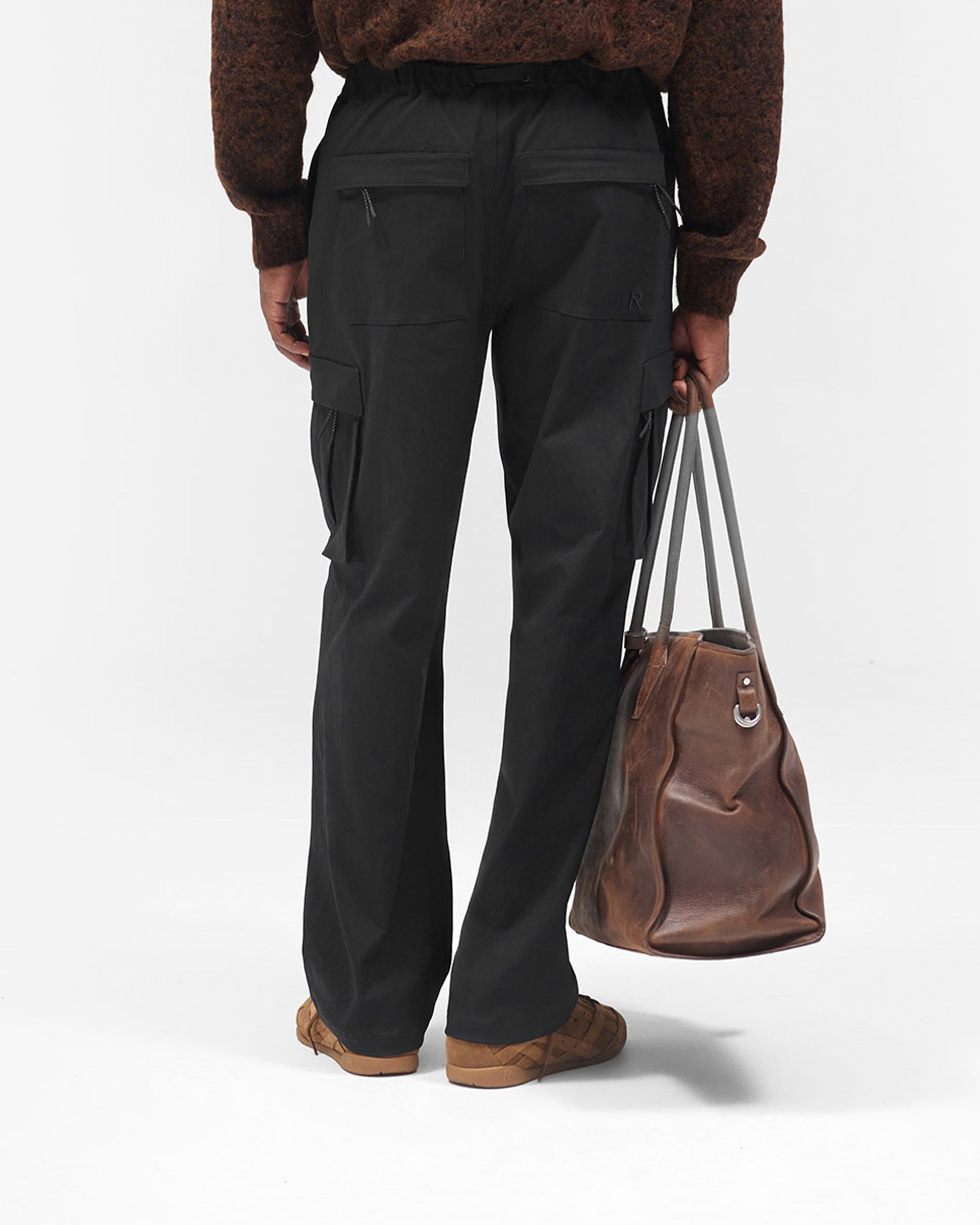 Nylon Cargo Pant - Black