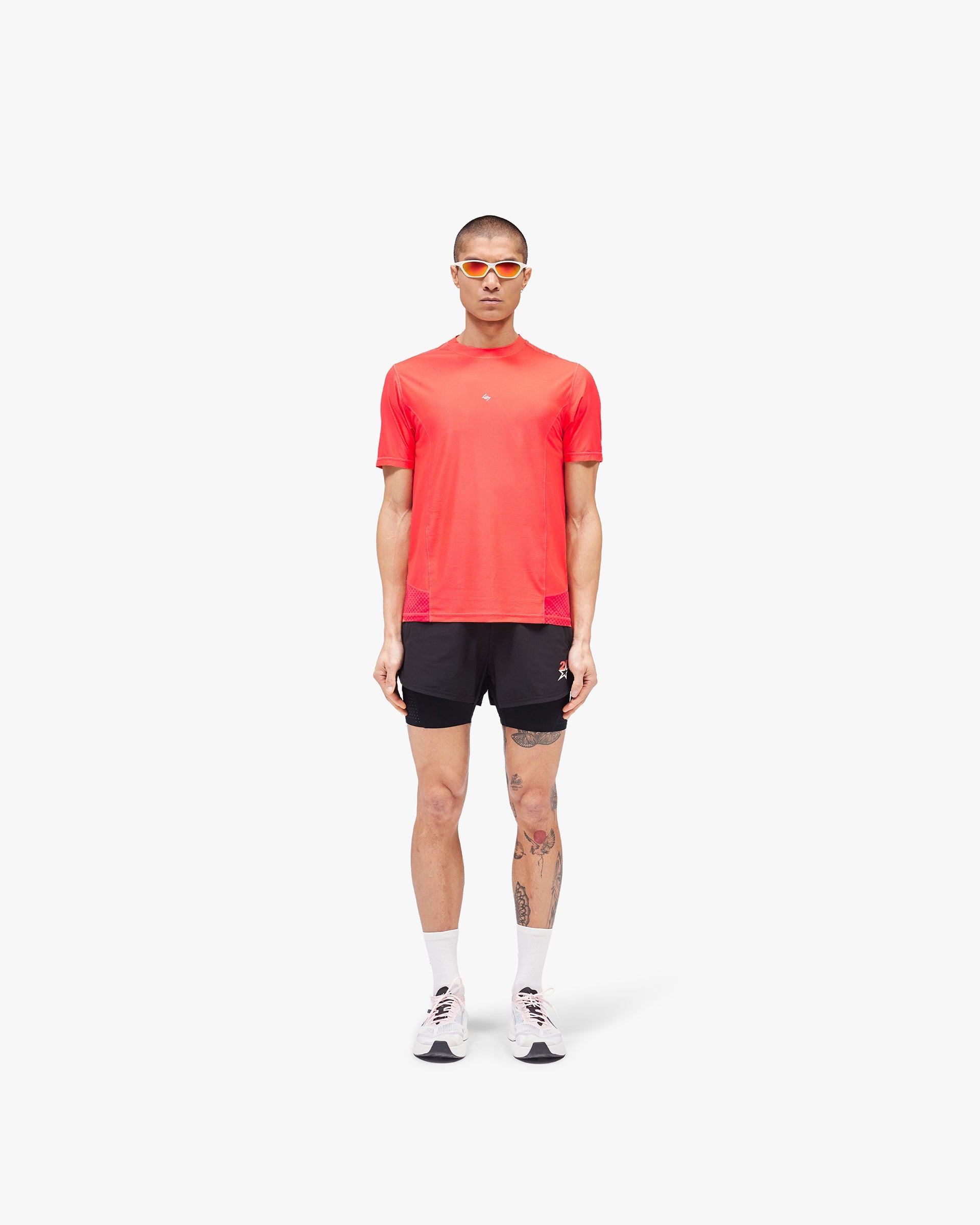 247 Hybrid T-Shirt - Red Fade Out