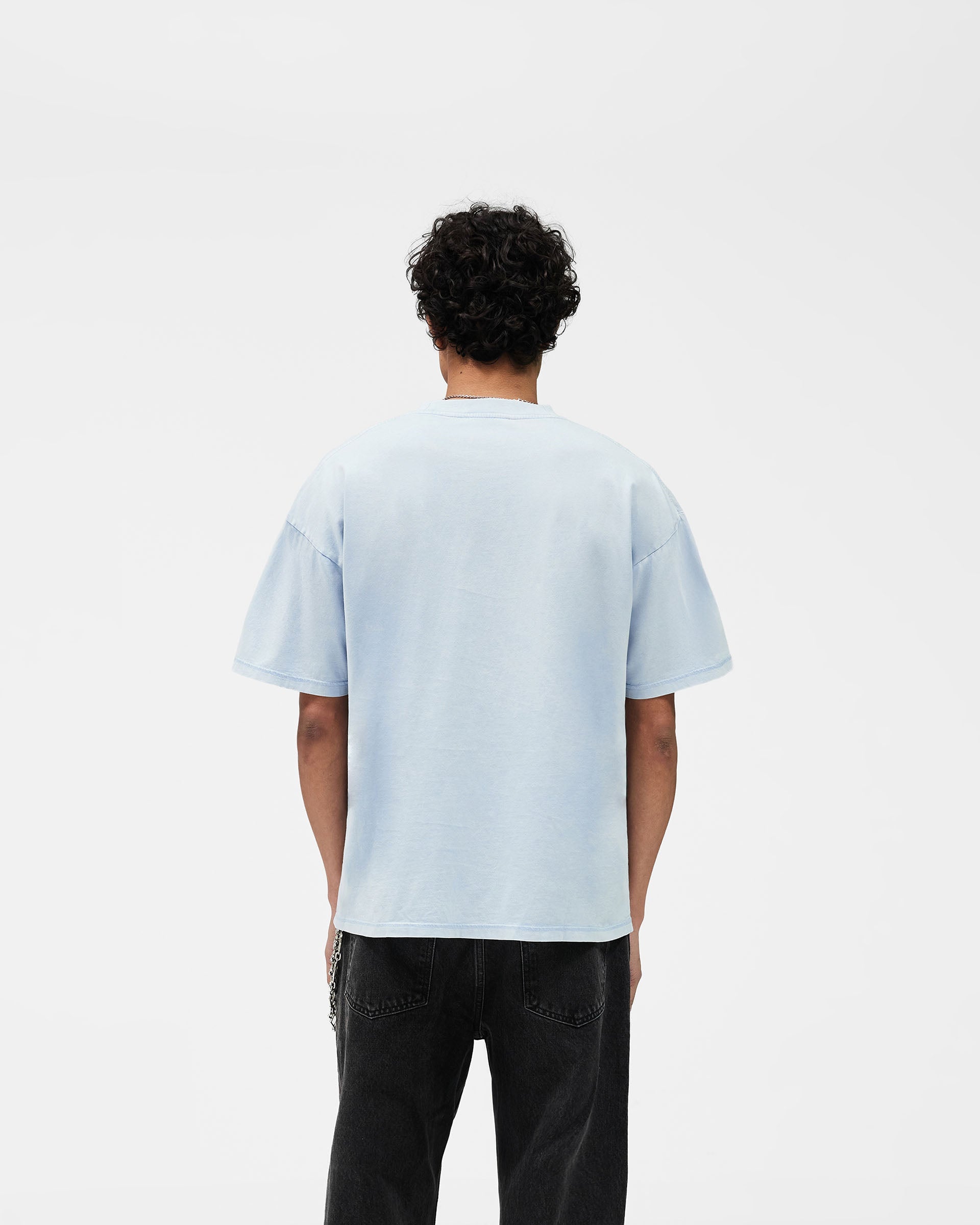 Western Initial T-Shirt - Mountain Blue