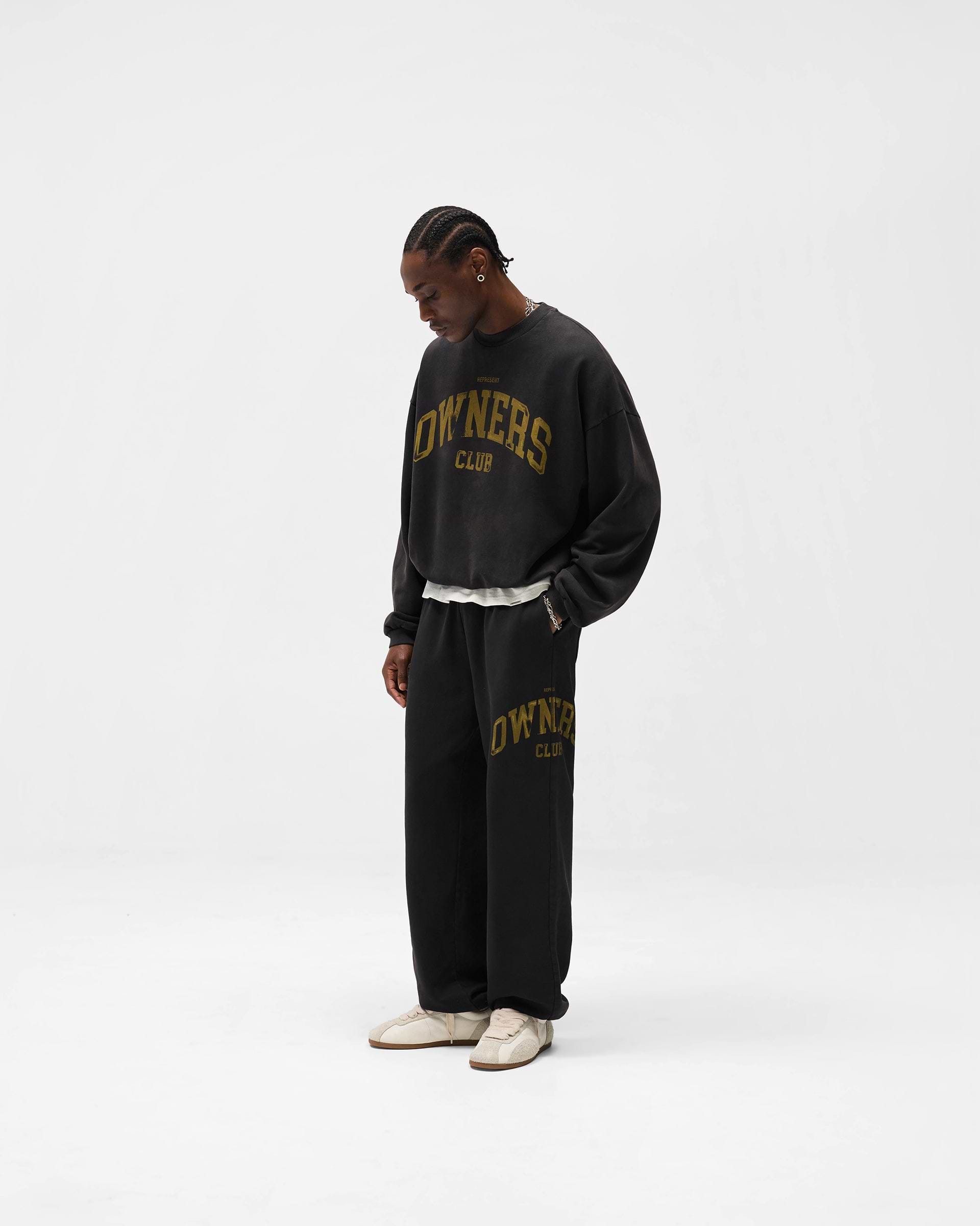 Represent Owners Club Sweater - Faded Black