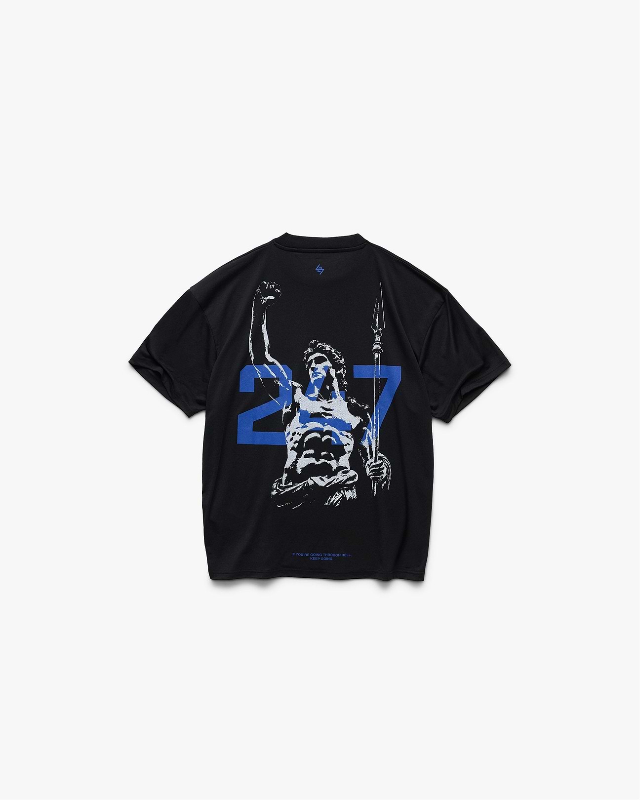 247 Stockholm Oversized T-Shirt Jet Black | Performance Tee
