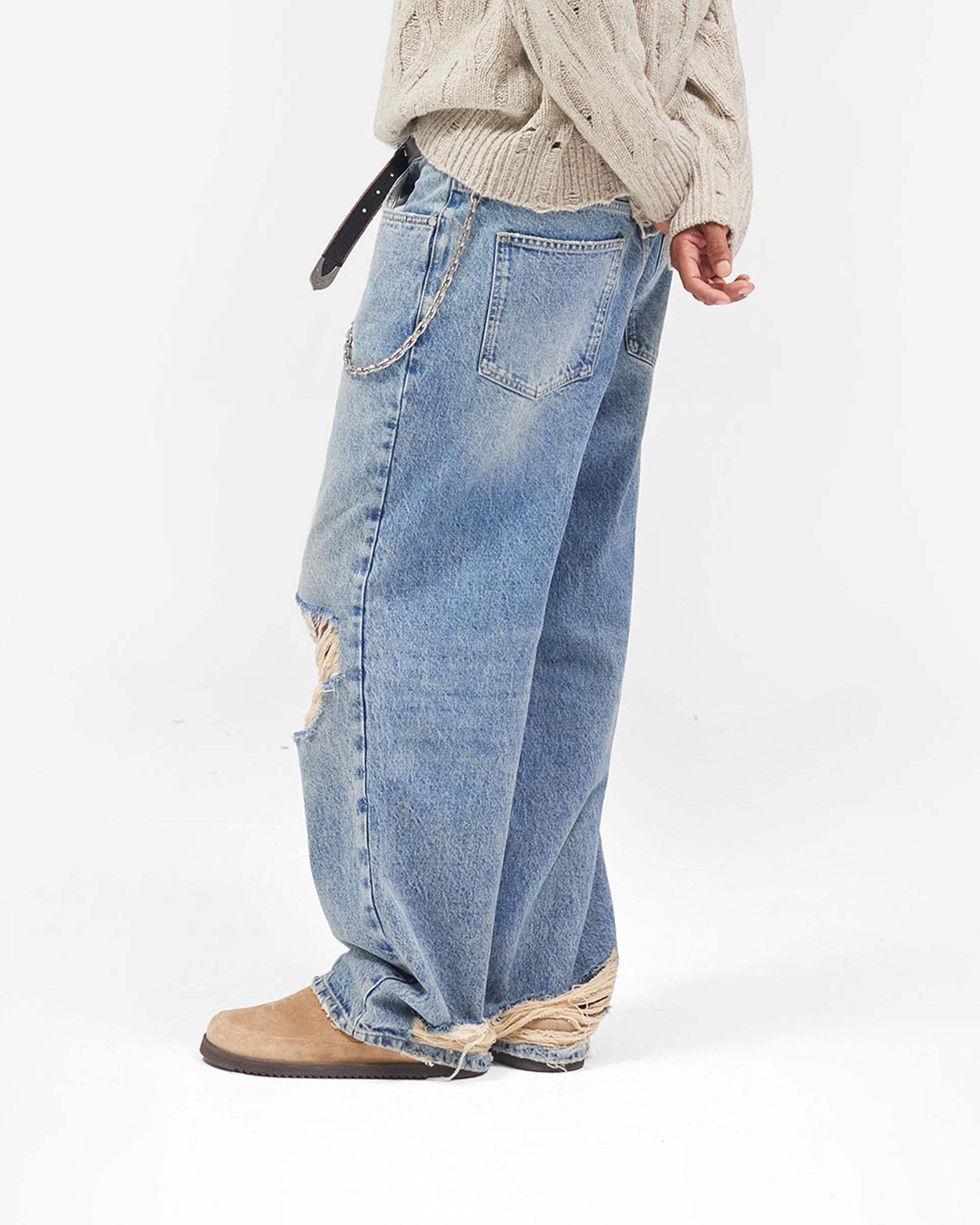 R3 Baggy Jean - Moss Blue