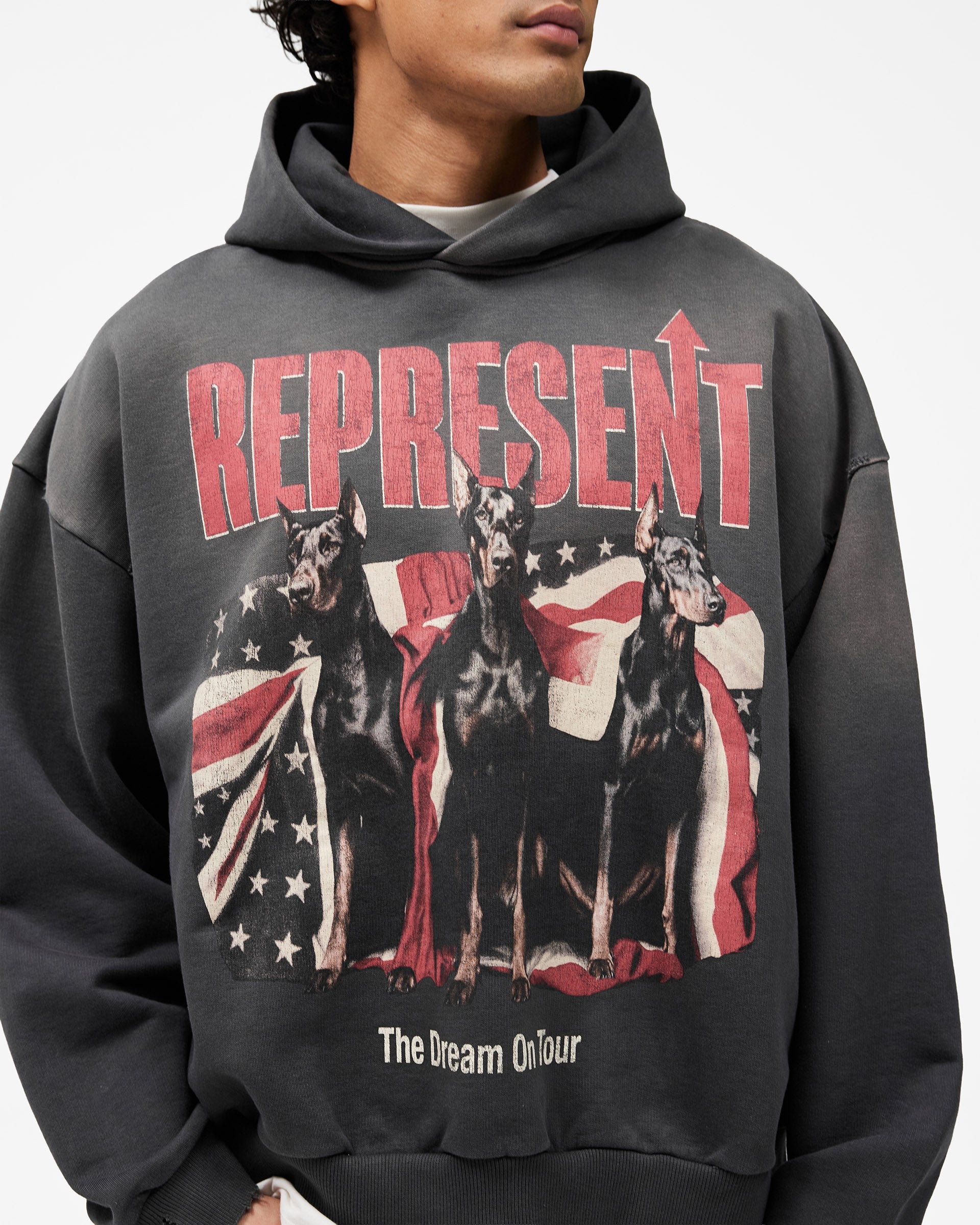 Dream On Tour Hoodie - Sun Fade Grey