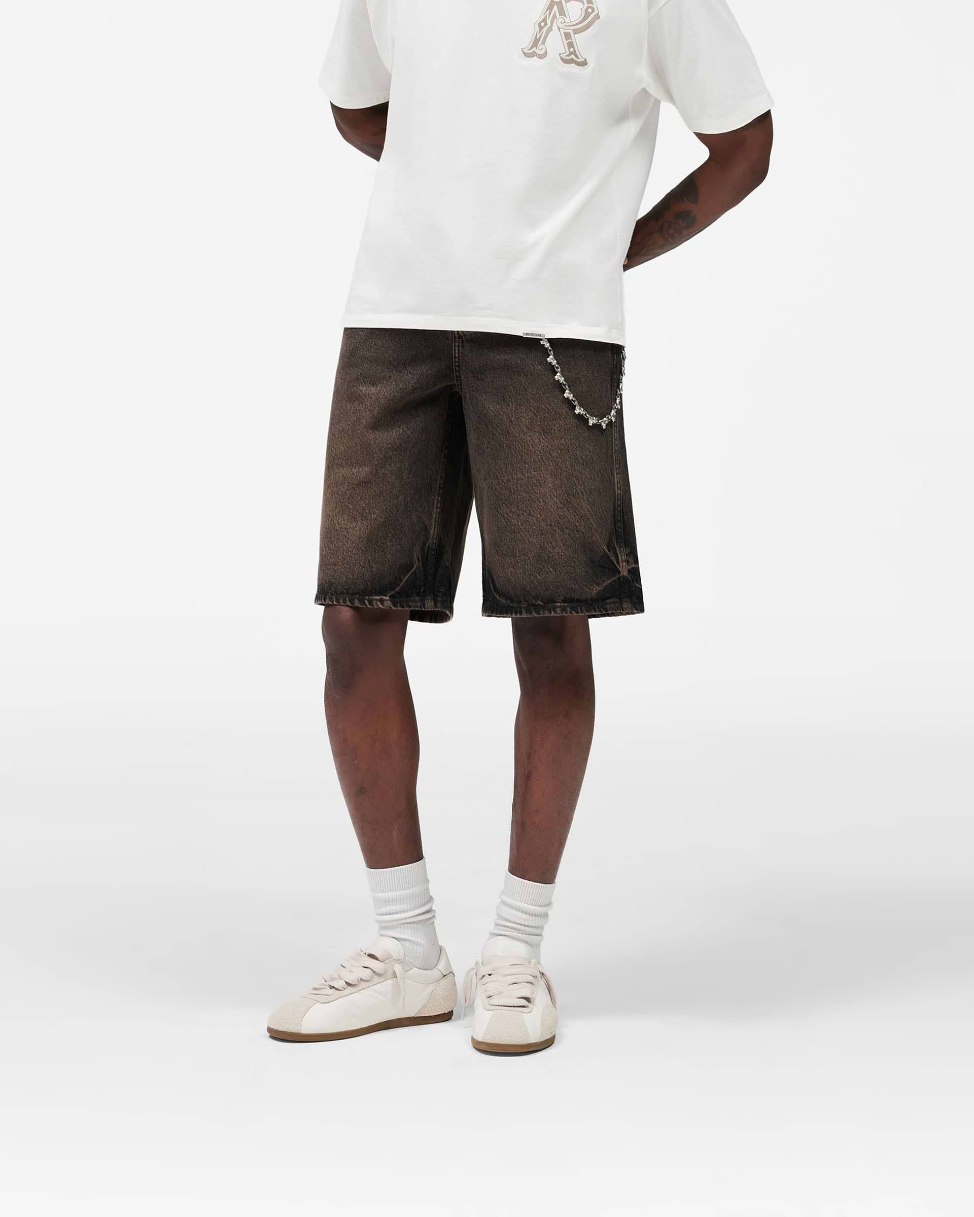 Denim Short - Bark