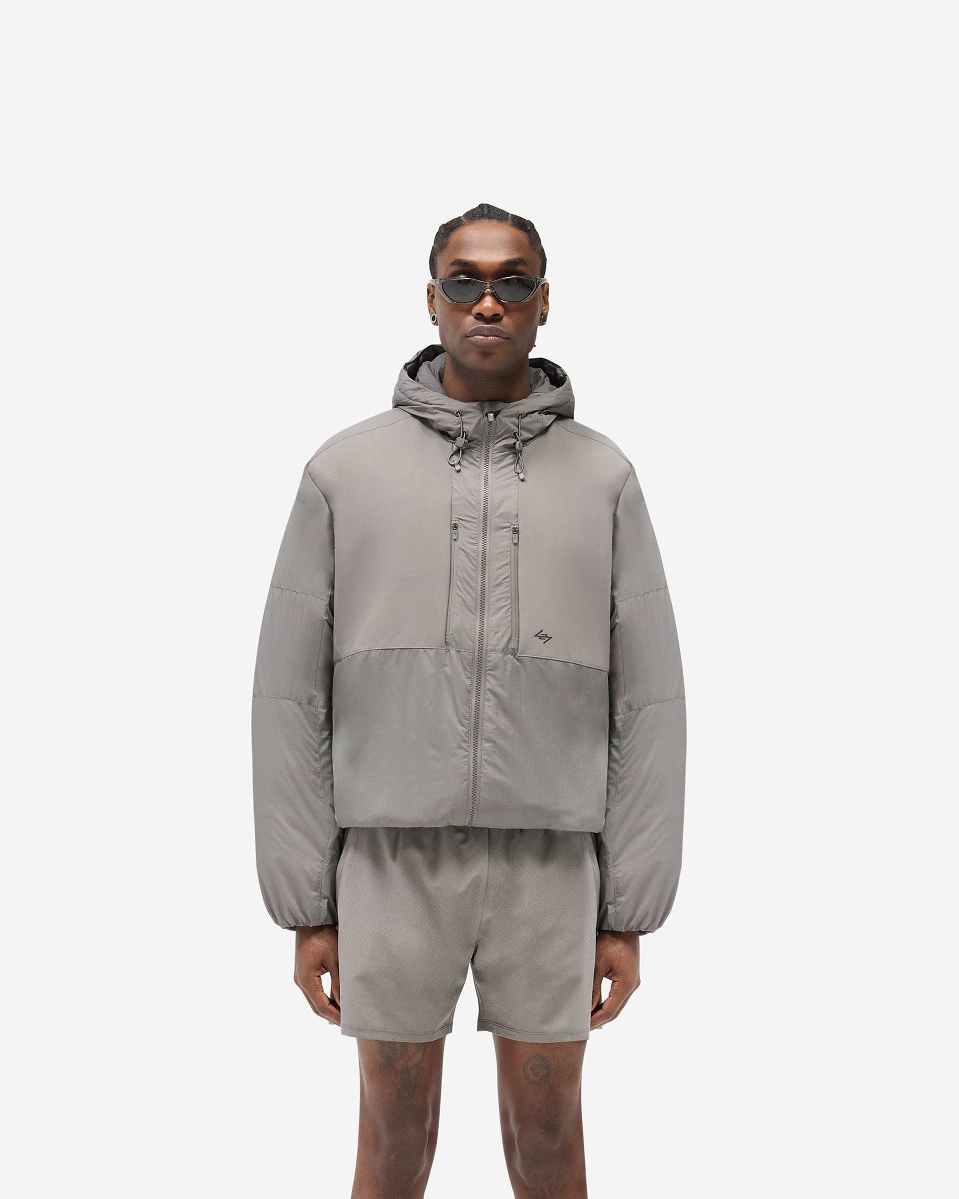 247 Panelled Insulated Jacket - Steel