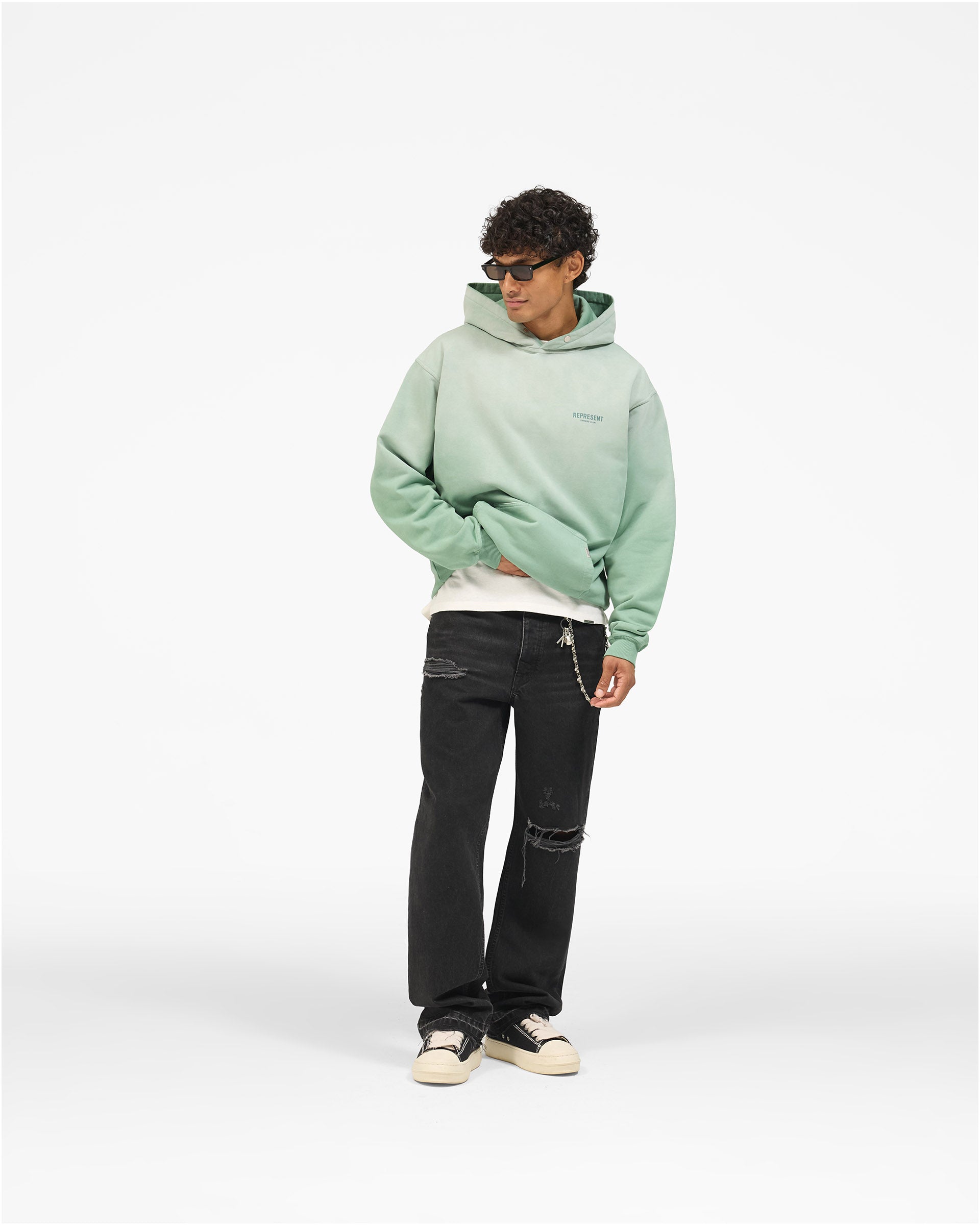 Represent Owners Club Hoodie - Washed Aloe