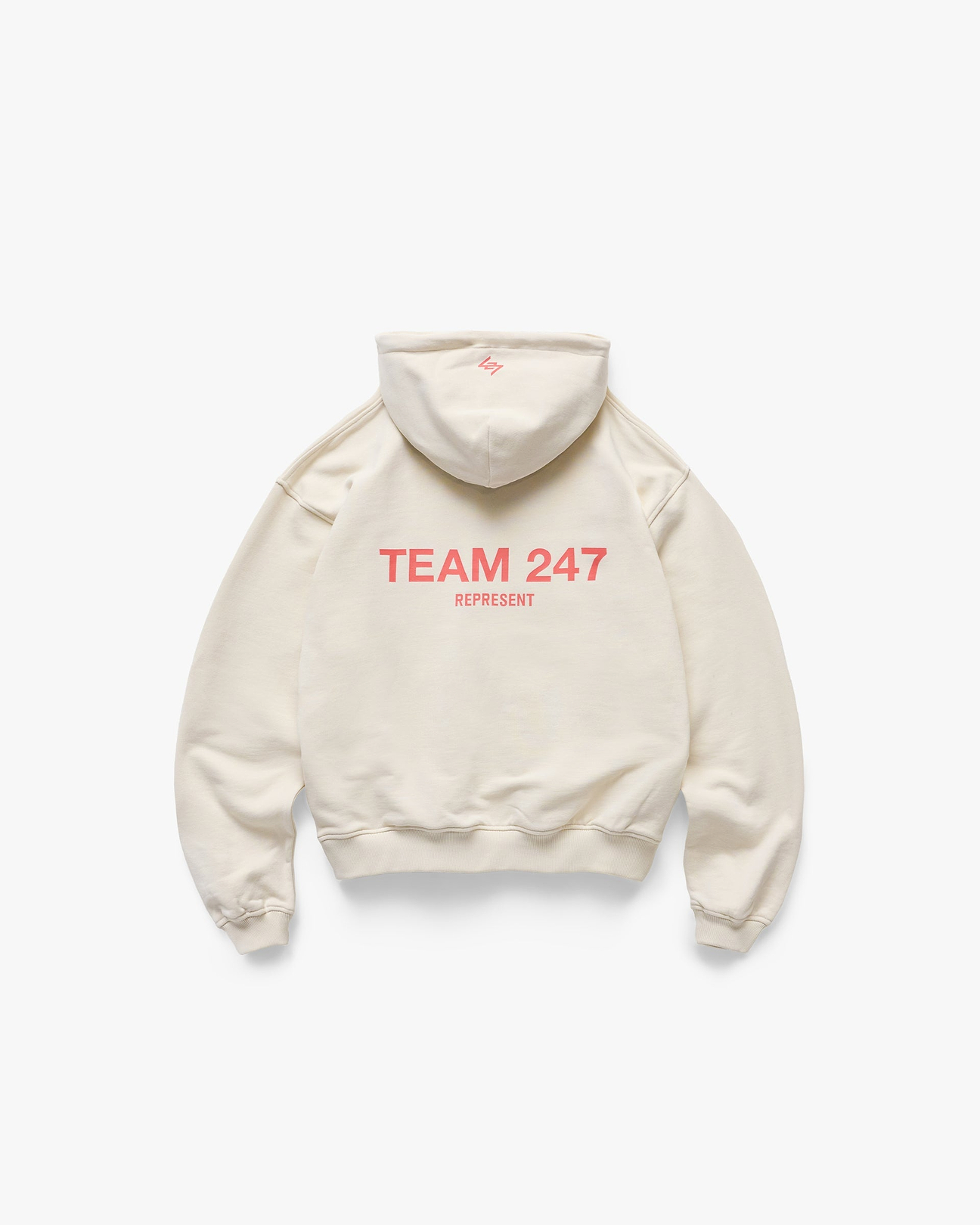 Team 247 Oversized Hood - Cream | 247 SS26 Hoodies | REPRESENT