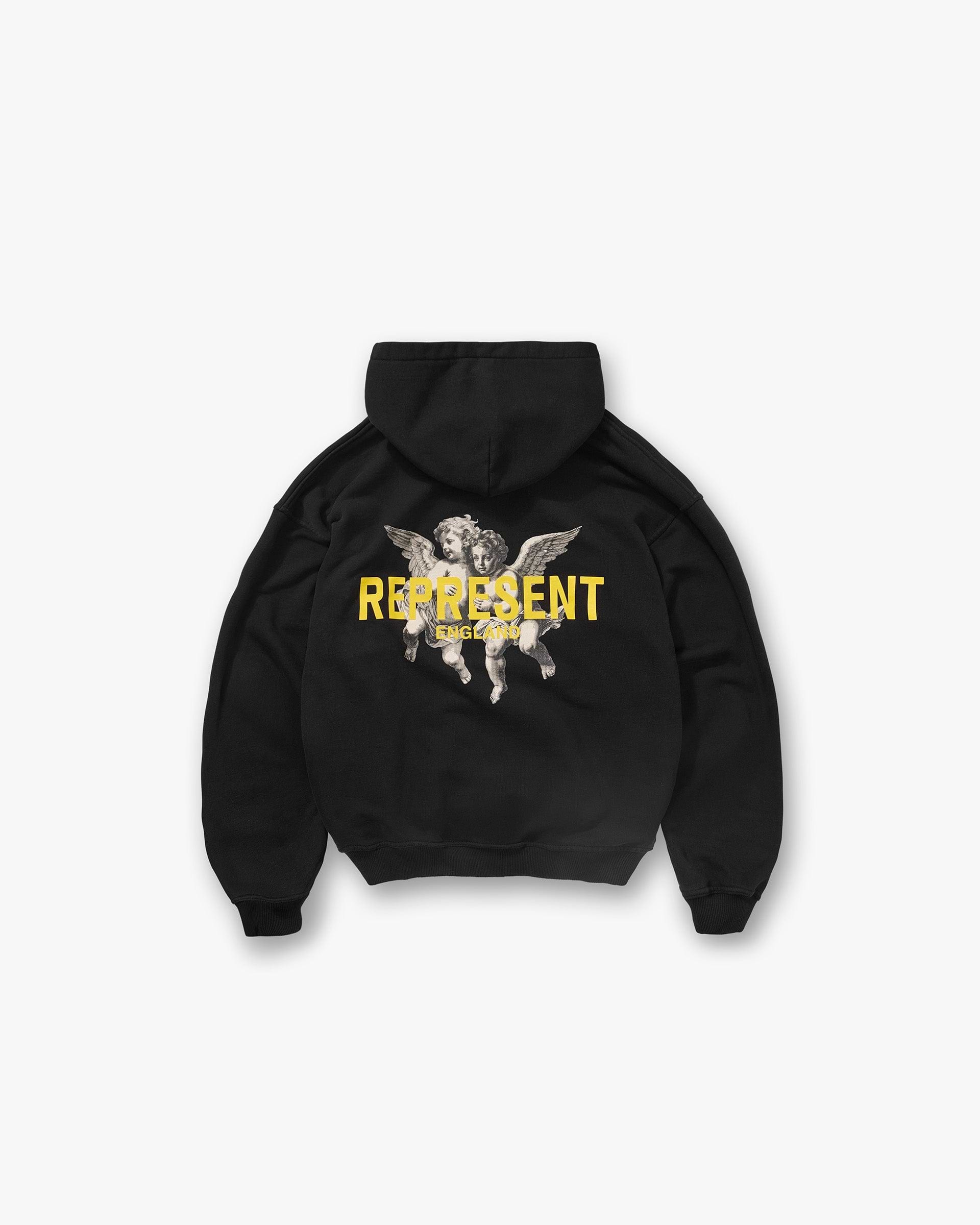 Legacy Cherubs Hoodie Black | Mens Hoodies | REPRESENT