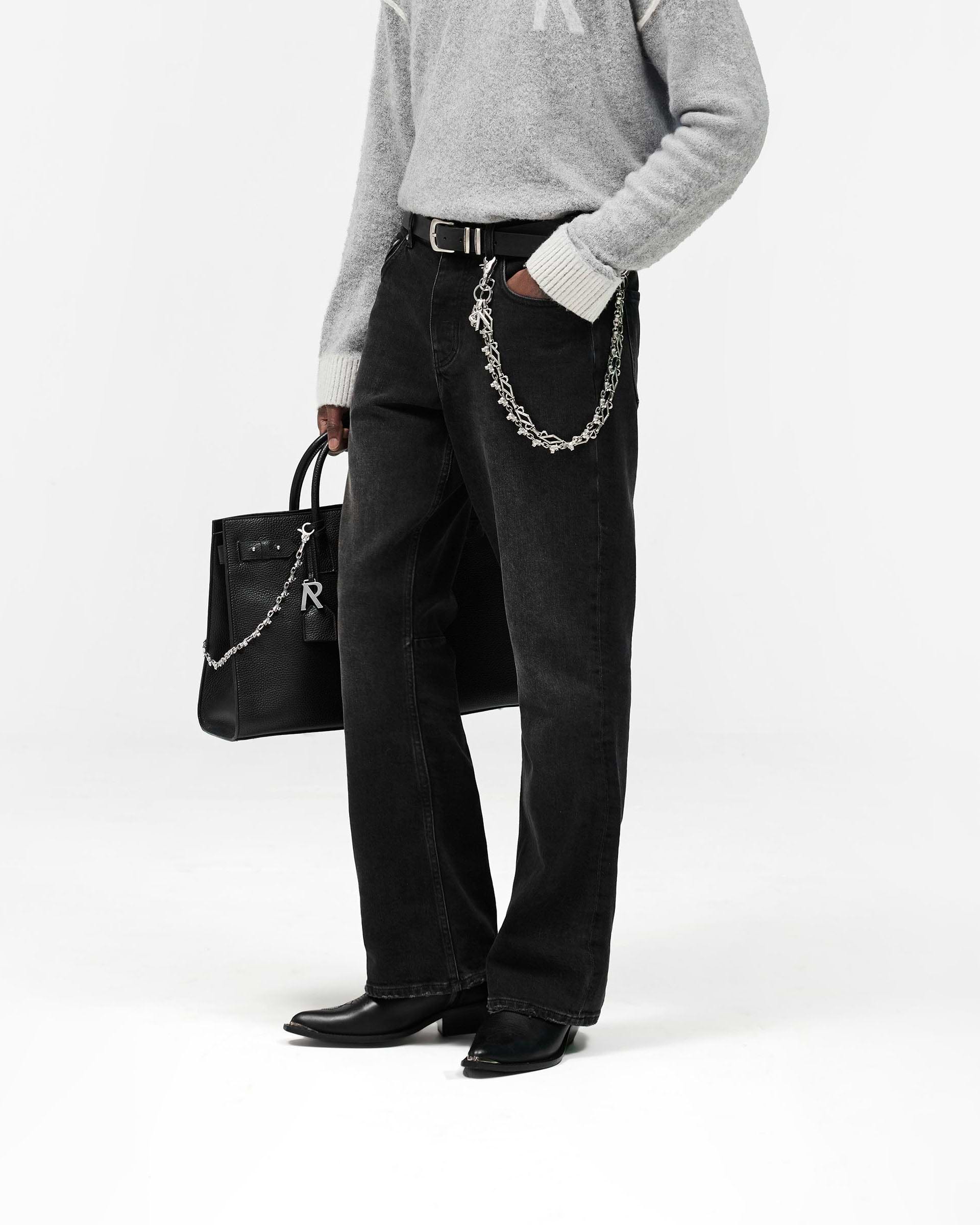 Kick Flare Denim - Aged Black