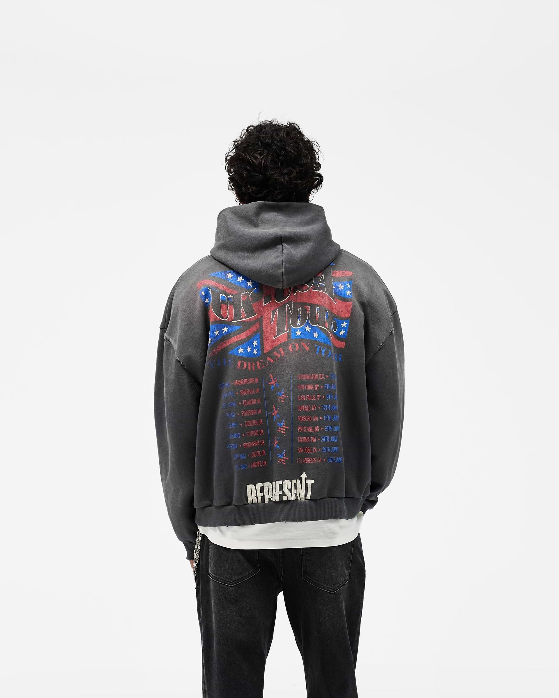 Dream On Tour Hoodie - Sun Fade Grey