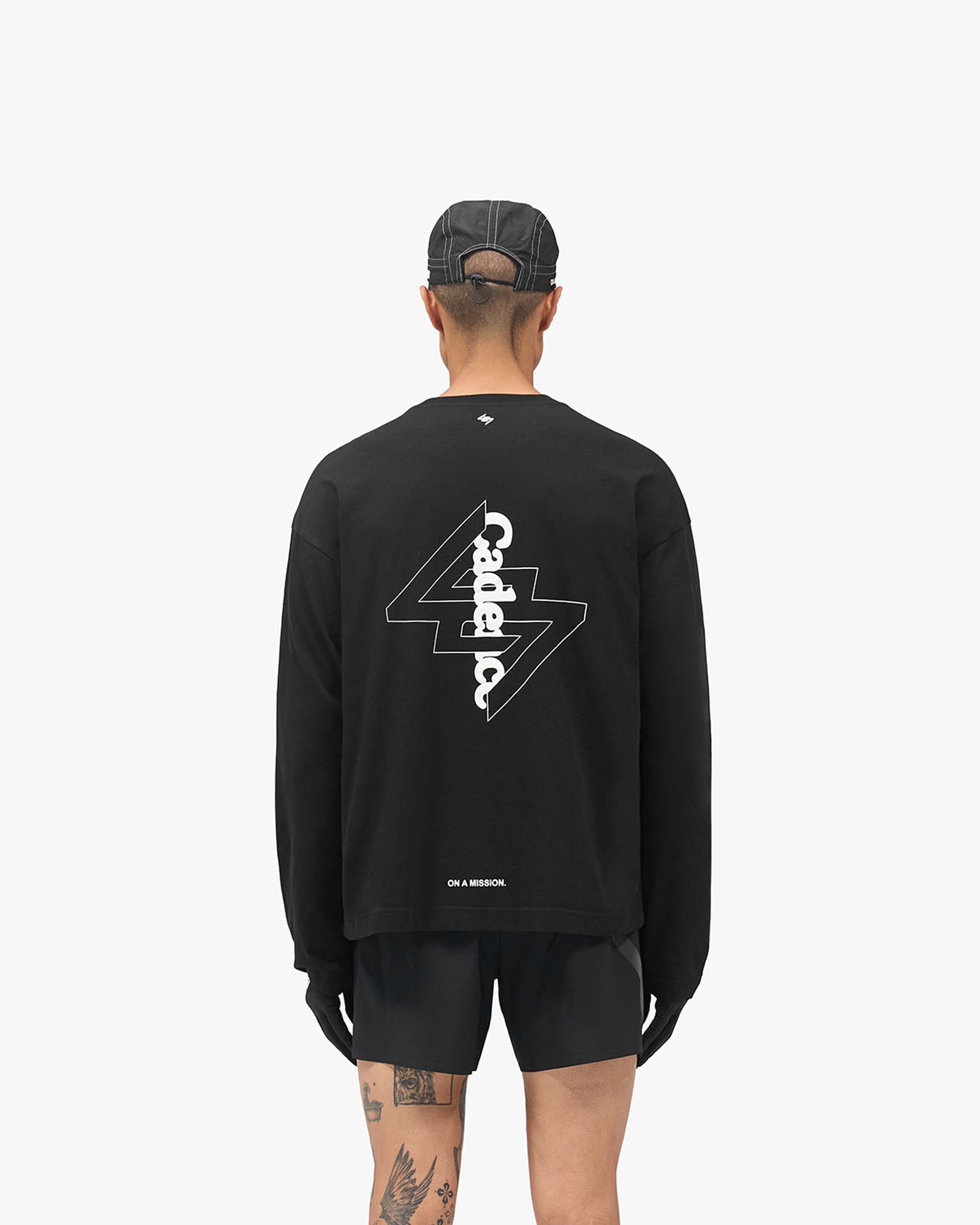 247 X Cadence Long Sleeve T-Shirt - Jet Black